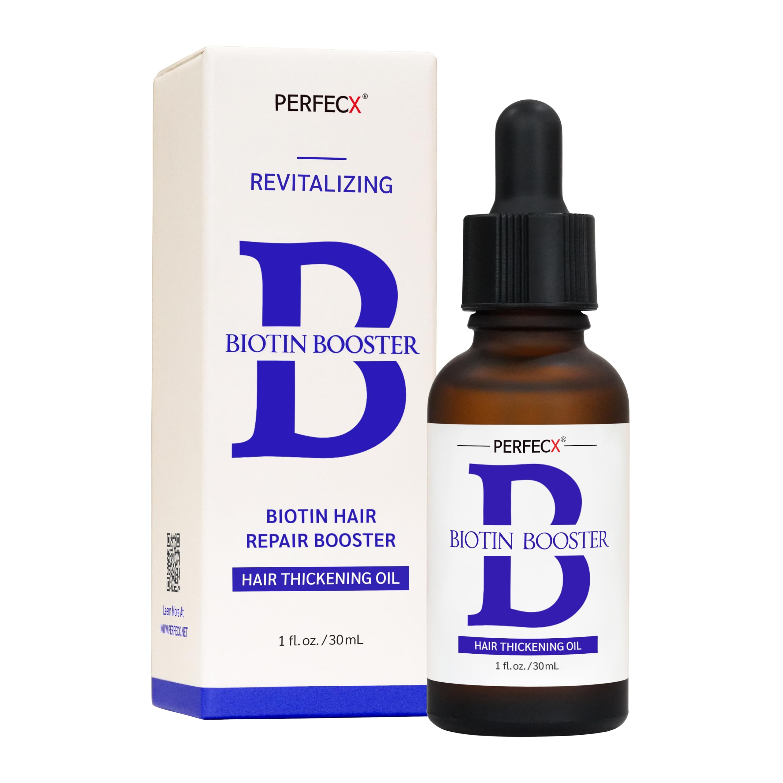 Perfecx Biotin Hair Booster Oil  Strengthening, Revitalizing & Promoting Fuller and ThickerLooking Hair | Lightweight | Korean