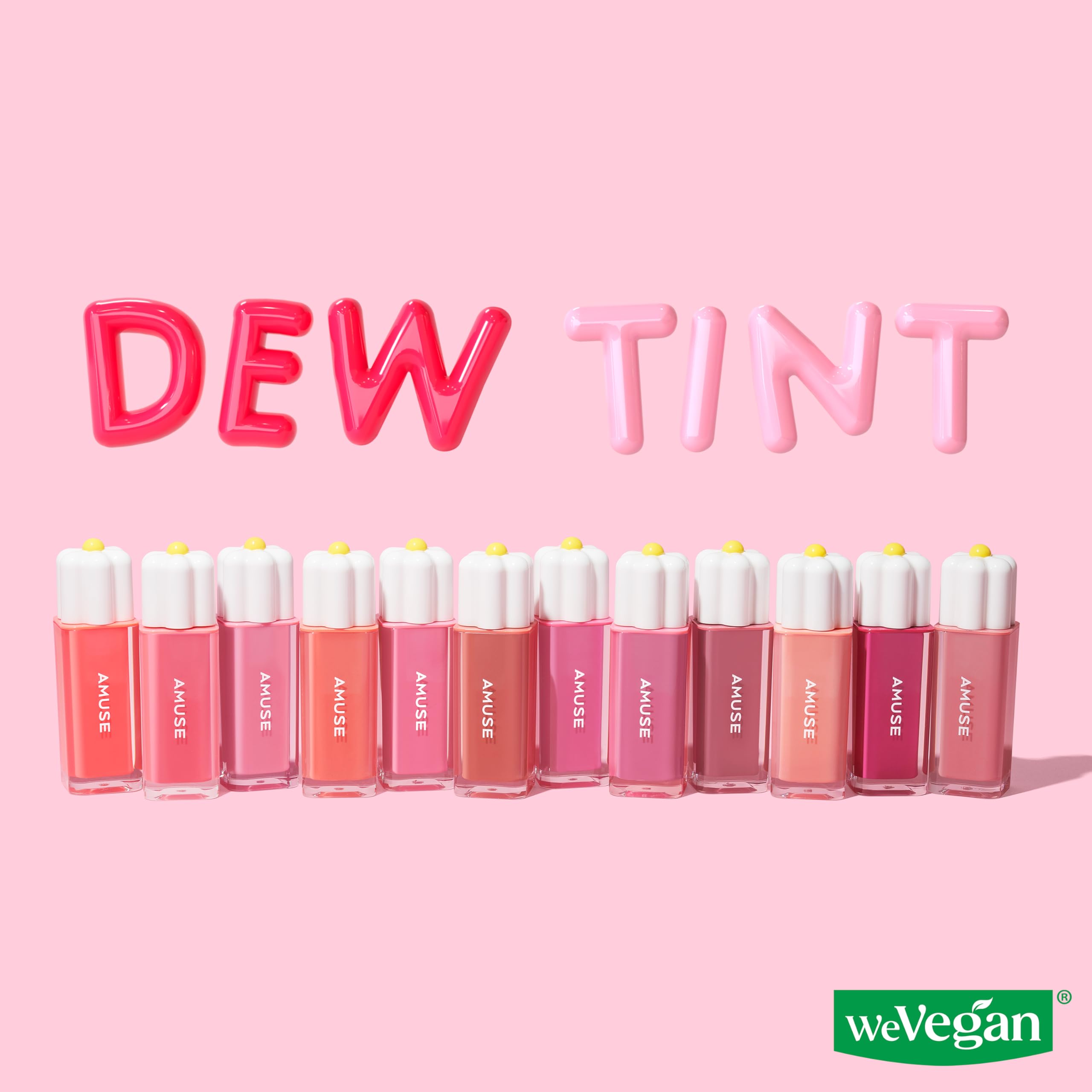Amuse SEOUL Daisy Flower Dew Tint 06 FIG DEW | 35% High-moisture Water Tint, Long-lasting, Vitamin E Acetate, Moisturizing, No P