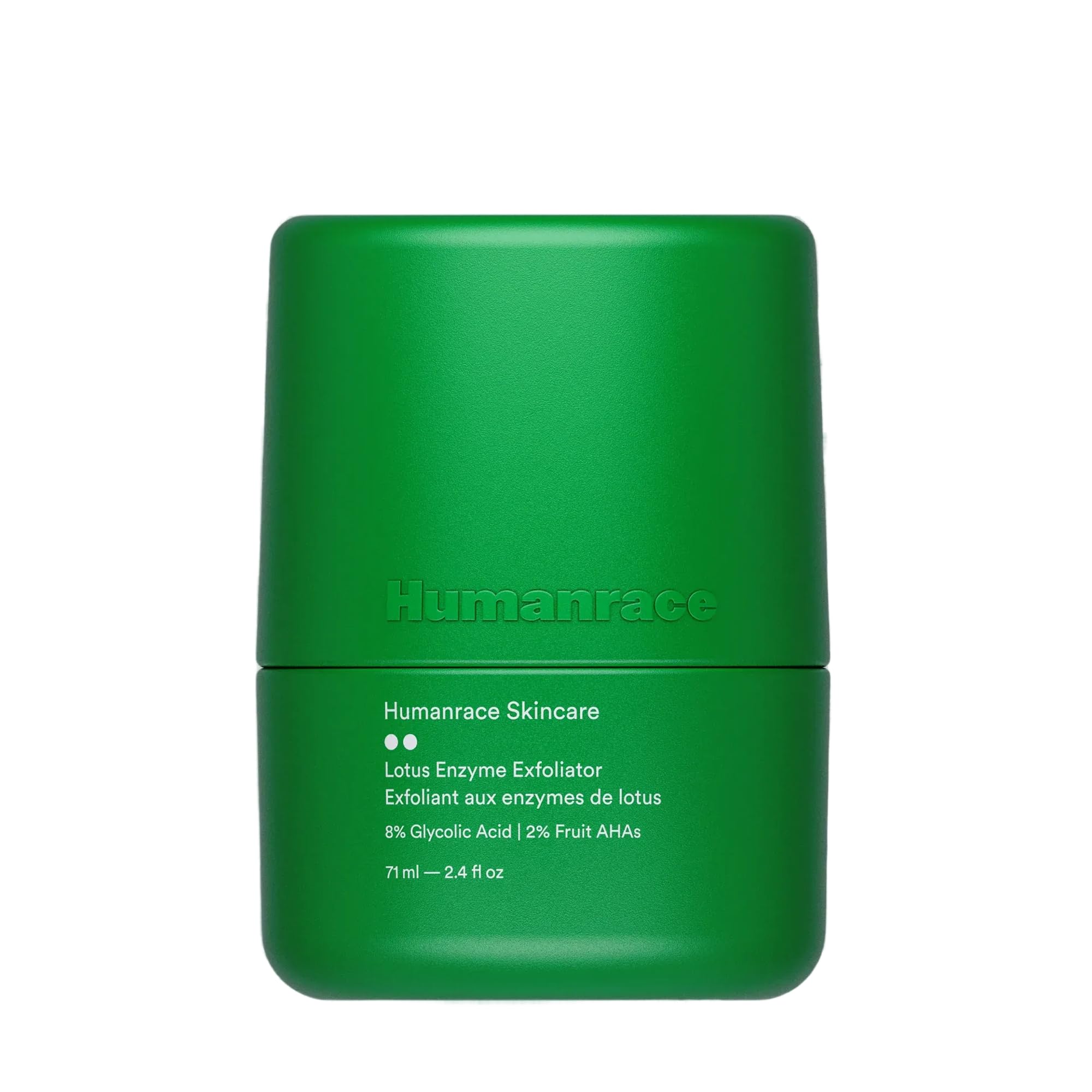 Humanrace 8% Glycolic Acid Lotus Enzyme Exfoliator, 2.4 fl oz, Refillable