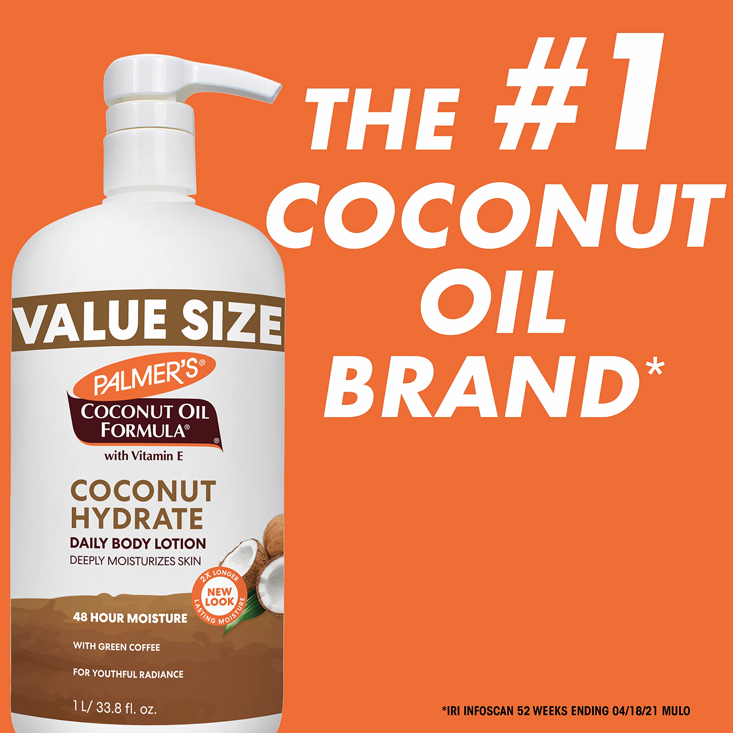 Palmer'S Coconut Oil Formula Body Lotion For Dry Skin, Hand & Body Moisturizer With Green Coffee Extract & Vitamin E, Value Size