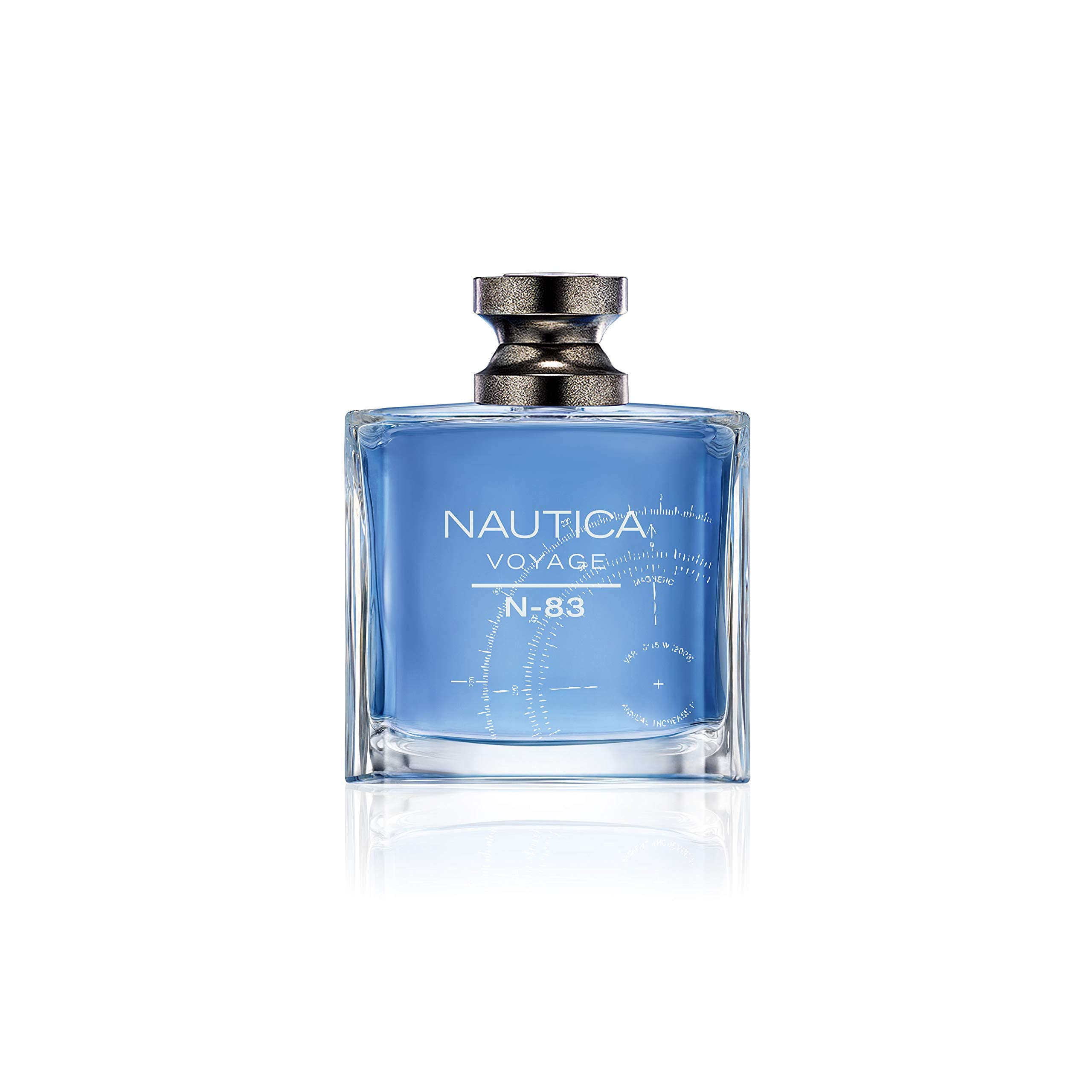 Nautica Voyage N-83 Eau de Toilette 3.4 fl oz (Pack of 1), Notes of Spicy Mint, Cardamom, and Musk, Men's Fragrance, Long Lastin