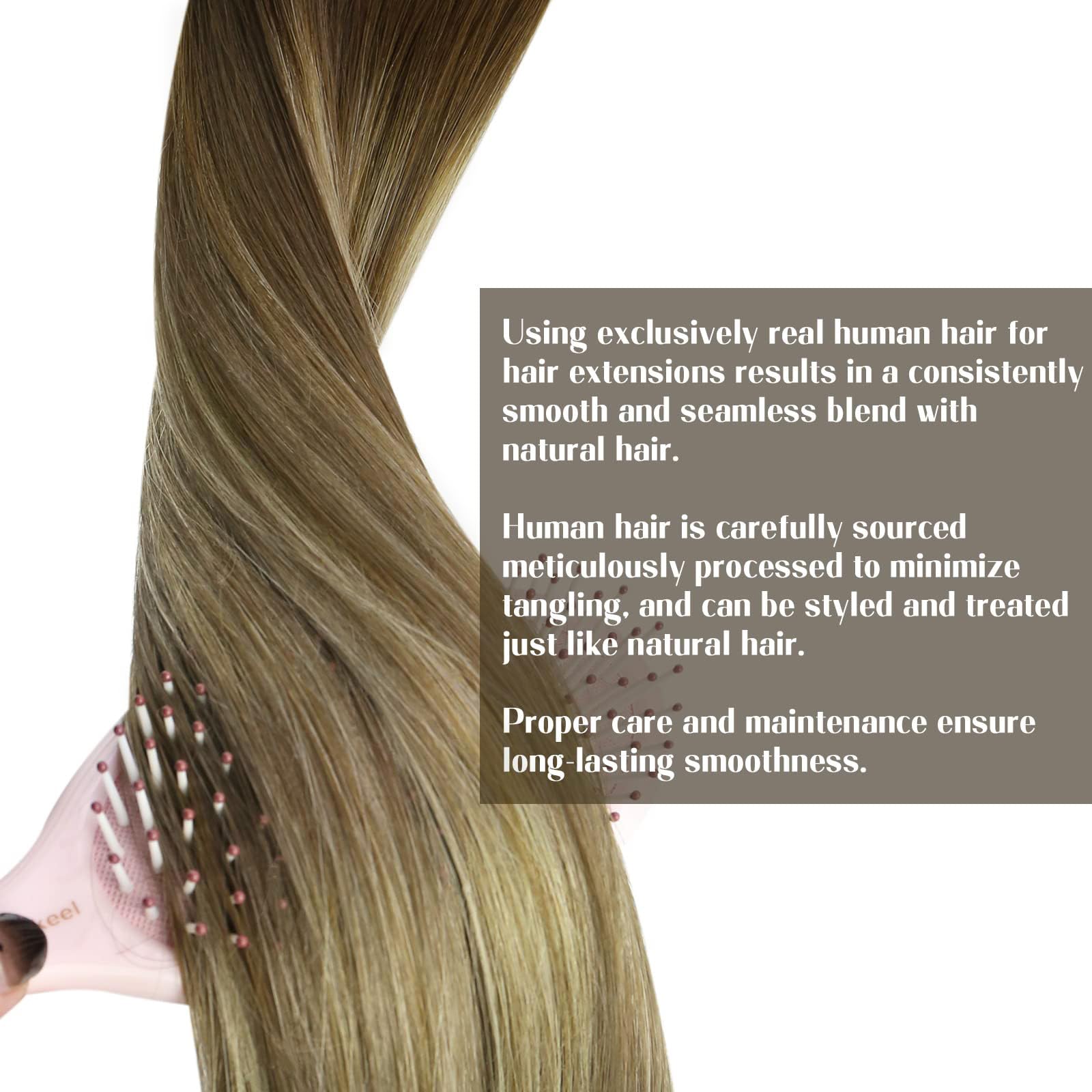 Sunny Weft Hair Extensions Brown Ombre Sew In Hair Extensions Dark Brown Roots To Light Brown Mix Blonde Weft Human Hair Extensi
