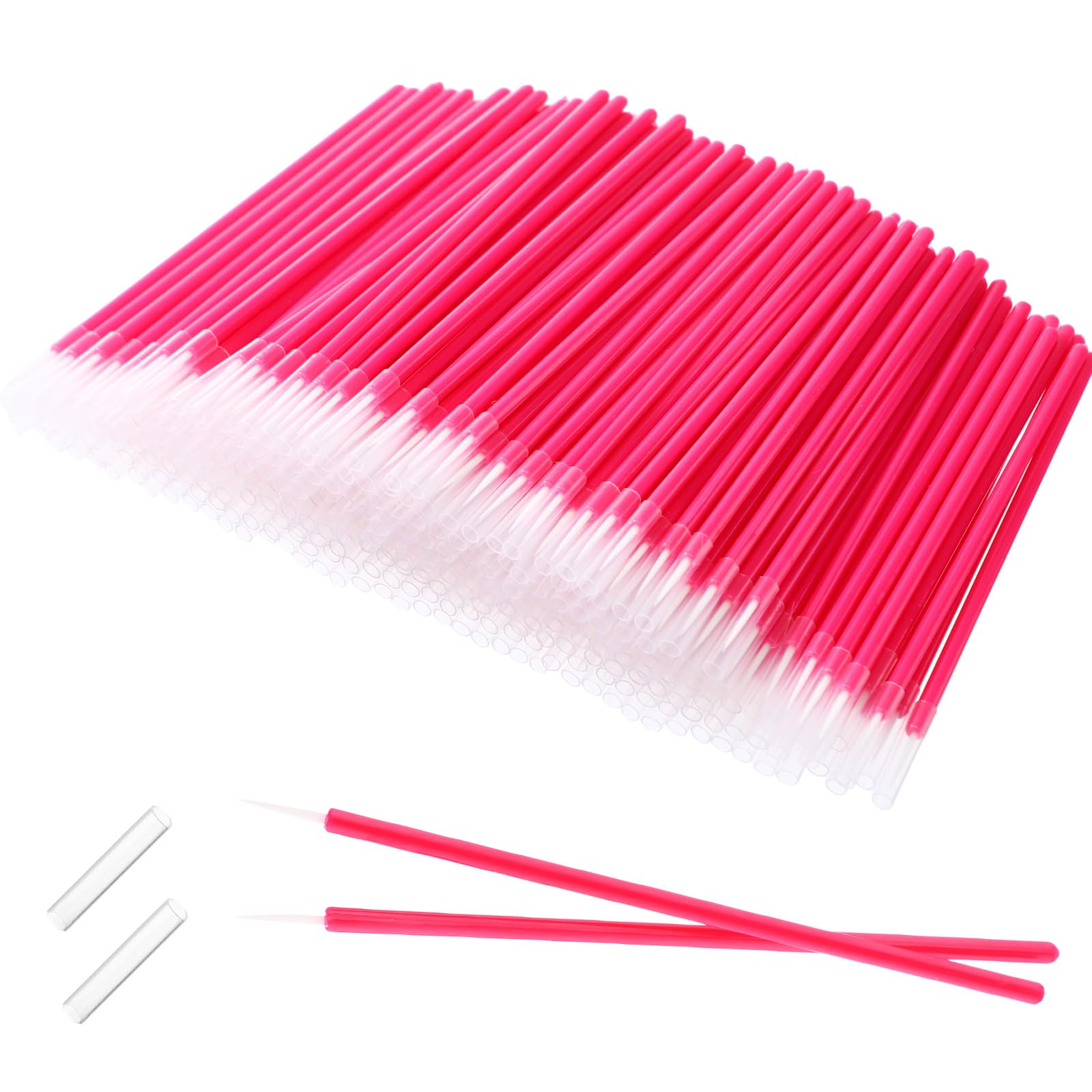 Honeydak 300 Pcs Disposable Eyeshadow Brushes Eyeliner Applicator Tool Eyeshadow Applicators Lip Applicators Eye Lash Wands Make