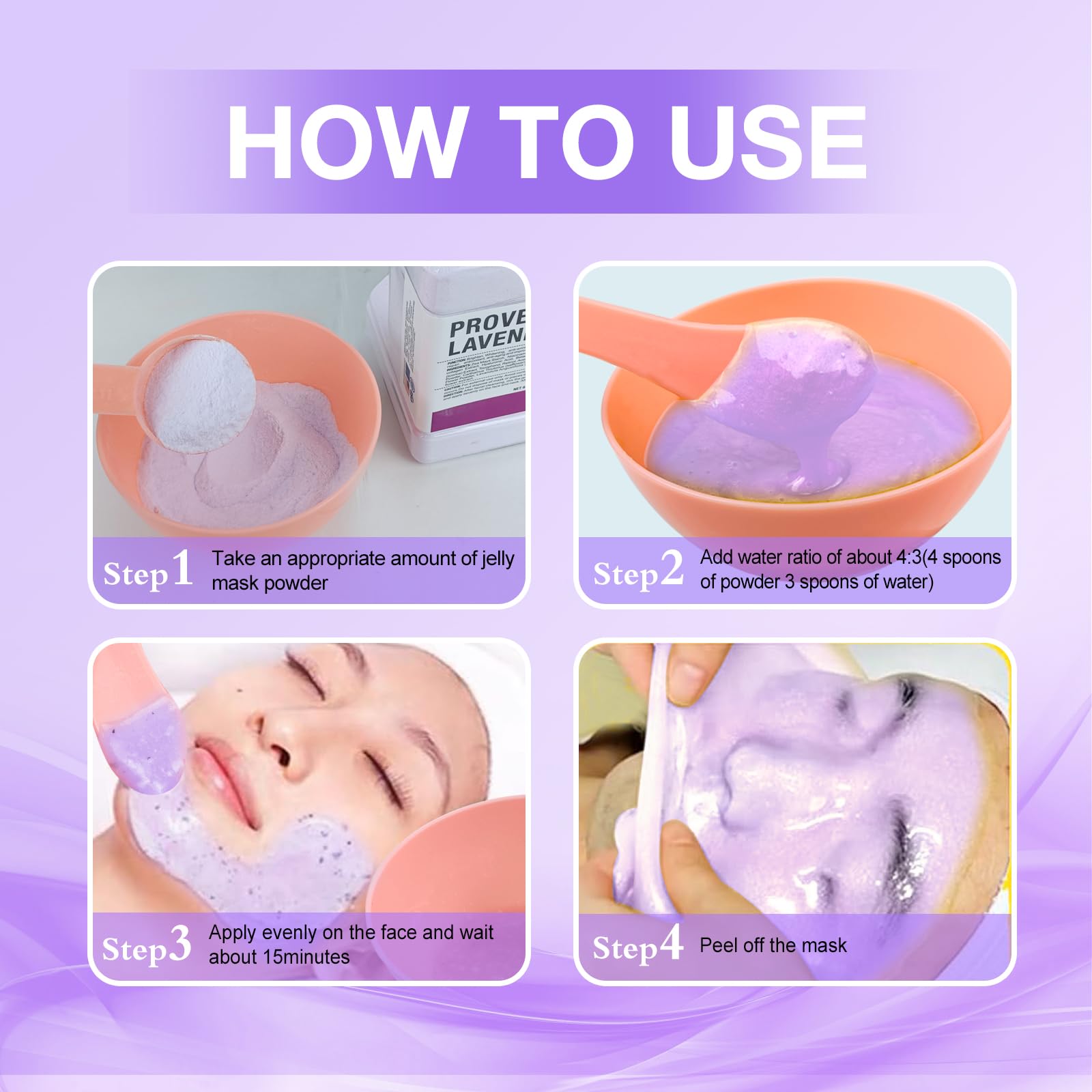 Angeland Jelly Mask For Facials Professional, Hydrating & Moisturizing Peel-Off Natural Gel Face Mask Skincare, Professional Spa
