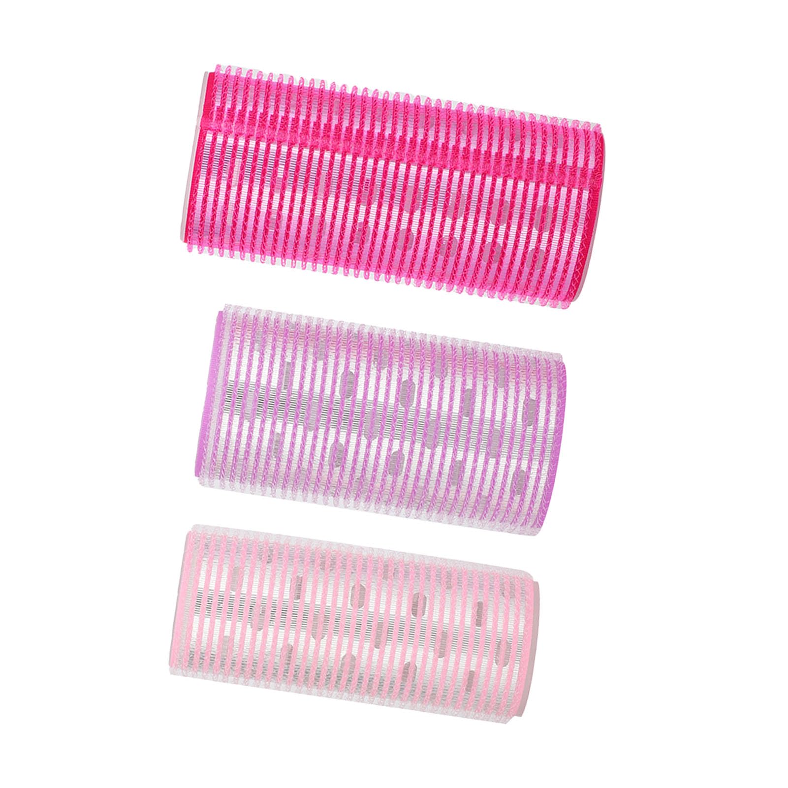 3 SelfAdhesive Hair Rollers, Soft Curly Styling Curlers, Portable Hairdressing Tool for Women, Aluminum Foil Material