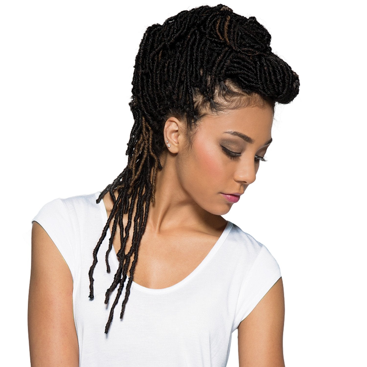 Bobbi Boss Synthetic Hair Crochet Braids African Roots Braid Collection Nu Locs 14 (4-PACK, 2)