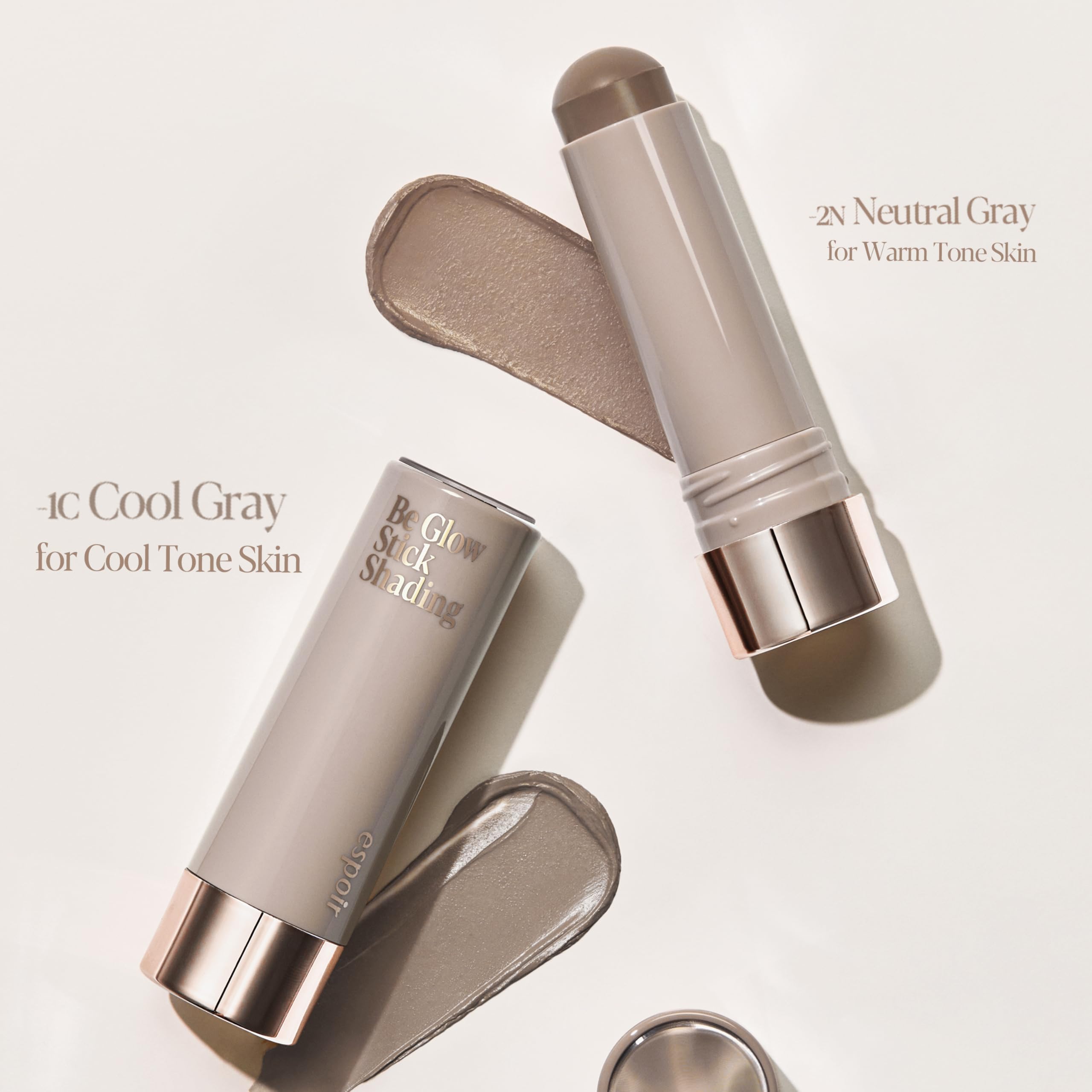 Espoir Be Glow Shading Stick Contour #Cool Gray Smooth Gliding Face Shaping Makeup  Subtle Contour Color Fo Natural Look On Face