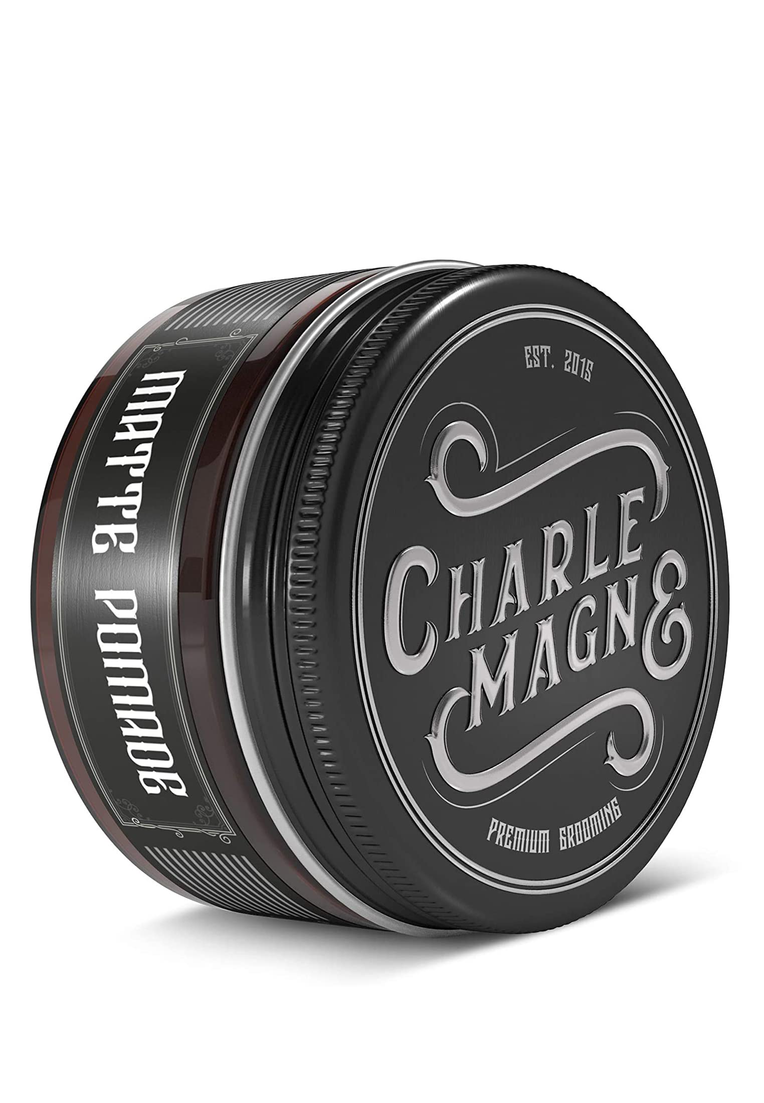 charlemagne Premium Matte Pomade - Strong Hold - Elegant Fragrance - Matt Look Finish for the Hair - Matt Hair Wax for MenMen -