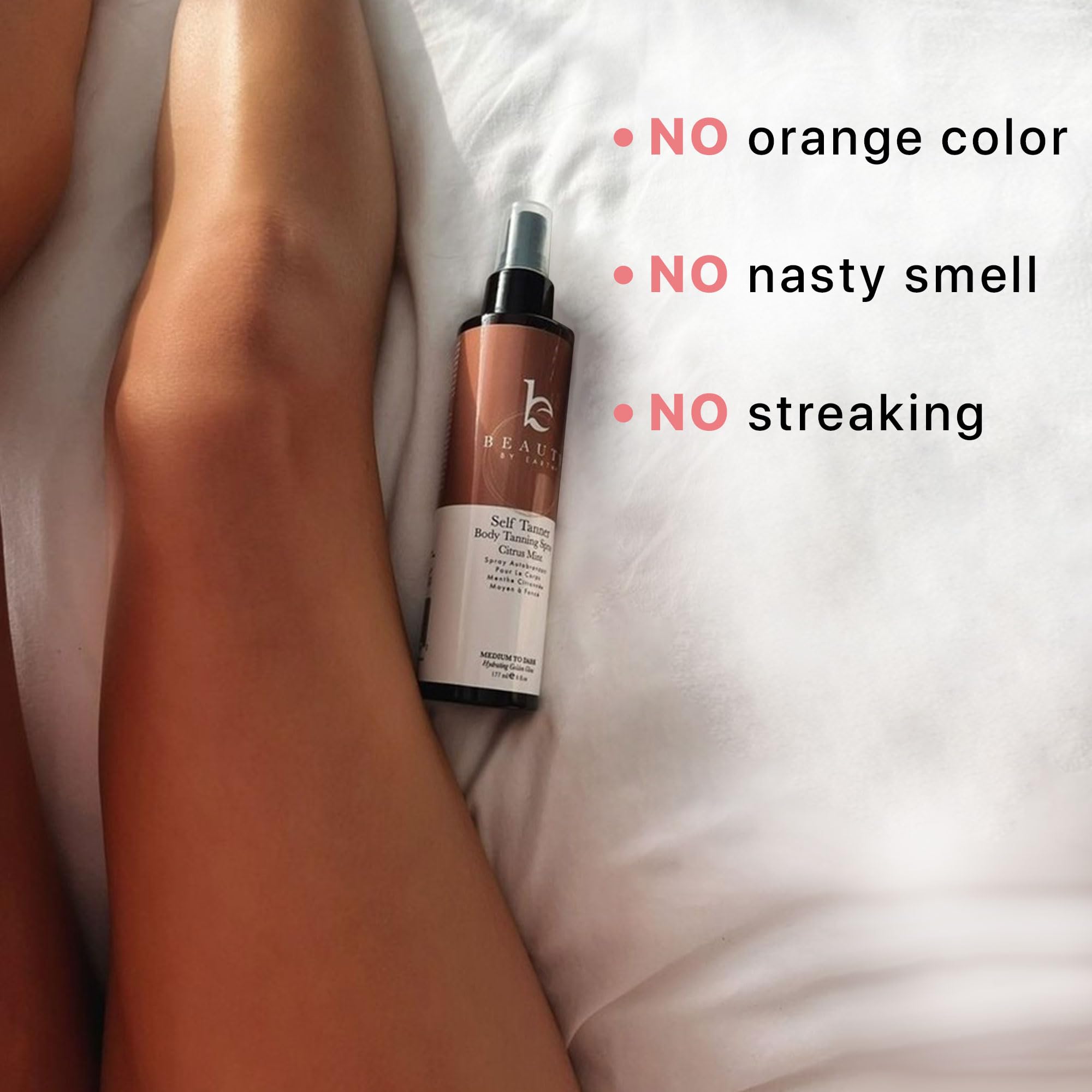 Self Tanner Spray - Usa Made With Natural & Organic Ingredients, Fast Drying Spray Tan For Pale Skin, Non Toxic Gradual Tanning