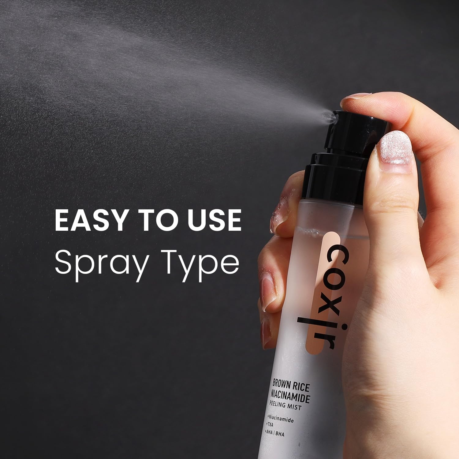 coxir BROWN RICE NIACINAMIDE daily PEELING MIST TONER l TXA(Tranexamic Acid), Niacinamide,AHA,BHA and Brown Rice l Daily Exfolia