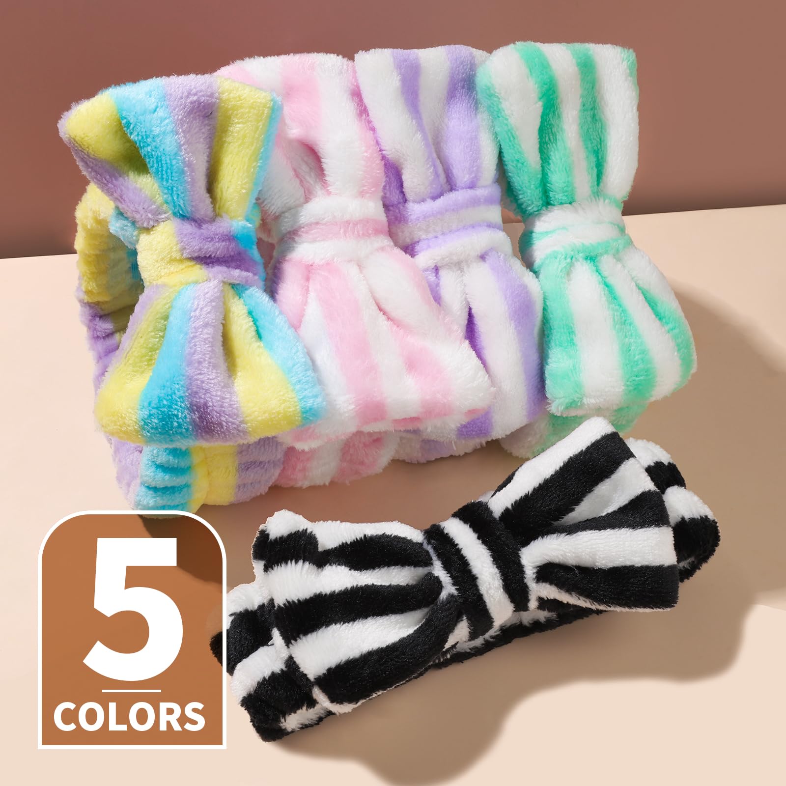Teenitor Makeup Headband, Spa Headband For Girls, Bow Headbands, Fluffy Headbands For Washing Face, Make Up Headbands For Skinca