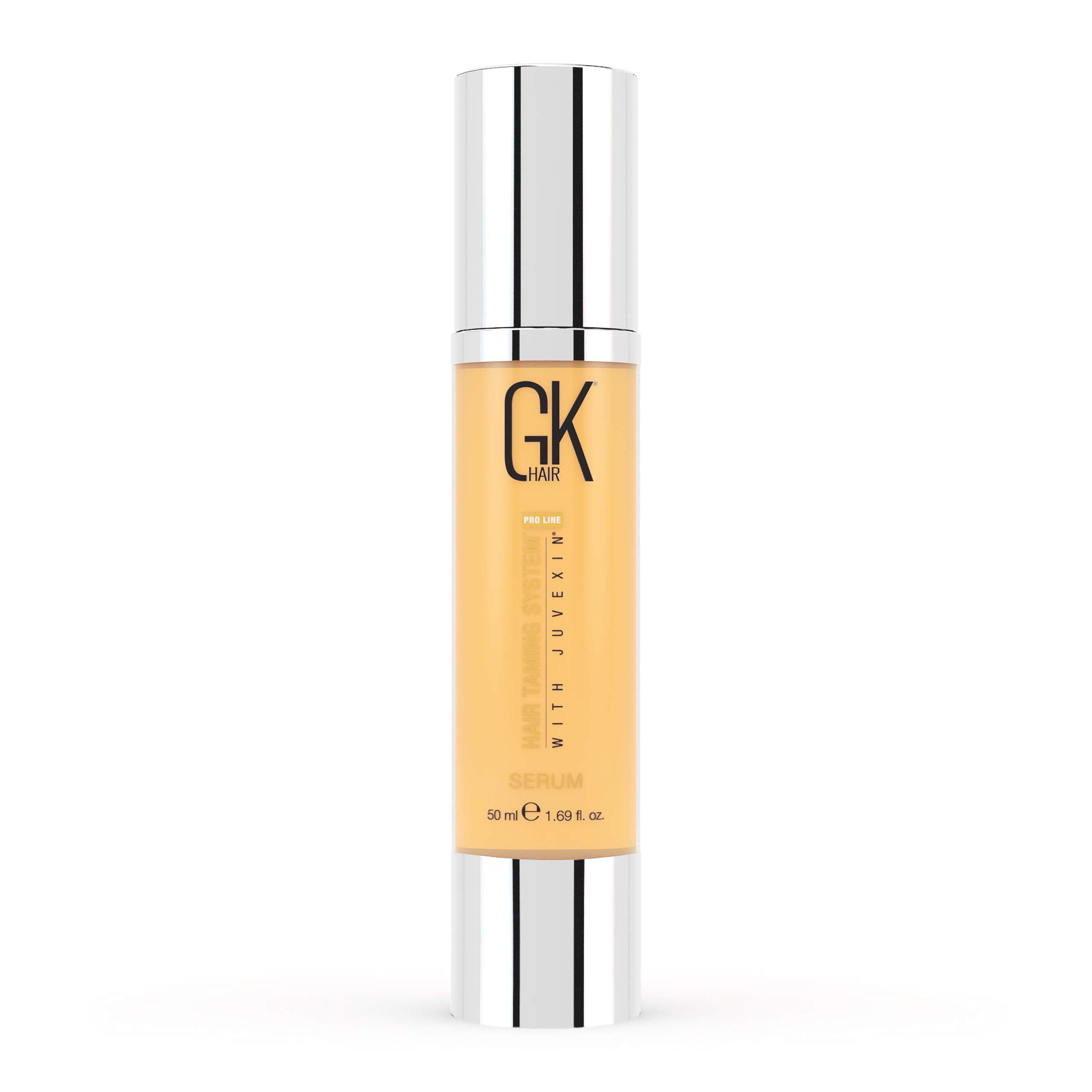 Global Keratin Gkhair Smoothing Serum - 100% Pure Organic Argan Oil 1.69 Fl. Oz Hydrating Strength Shine Dry Damaged Repair Anti