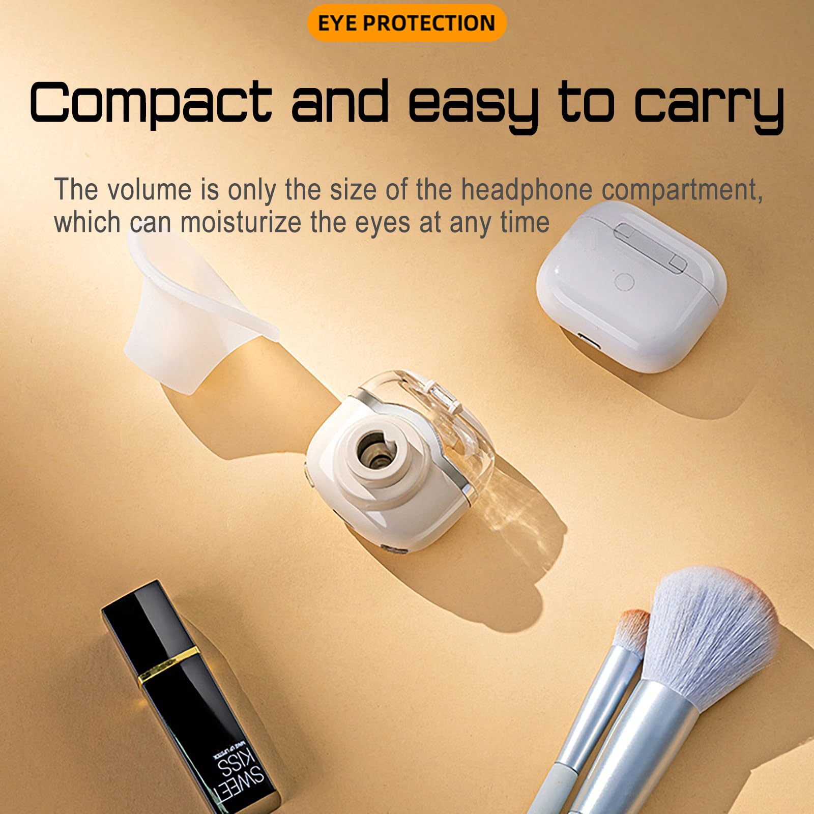 Johncase Eye Heated Nano Mist Spraye Portable Warm Compress Eyes Mister For Eyelid,Eye Skin Spa Eye Steam Relief Dry Eyes And St