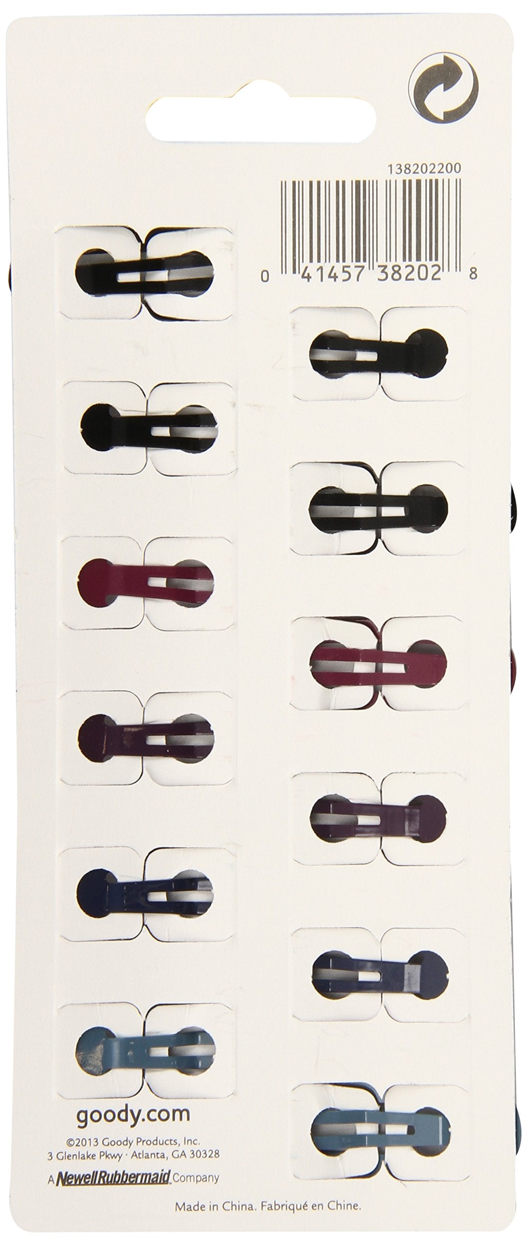 Goody Women'S Classics Painted Contour Clips, 12 Count