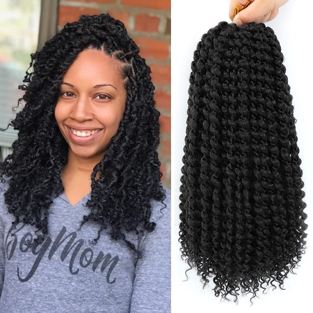 Dansama Passion Twist Hair Water Wave Braiding Hair For Butterfly Style Crochet Braids Bohemian Hair Extensions (14Inch (Pack Of
