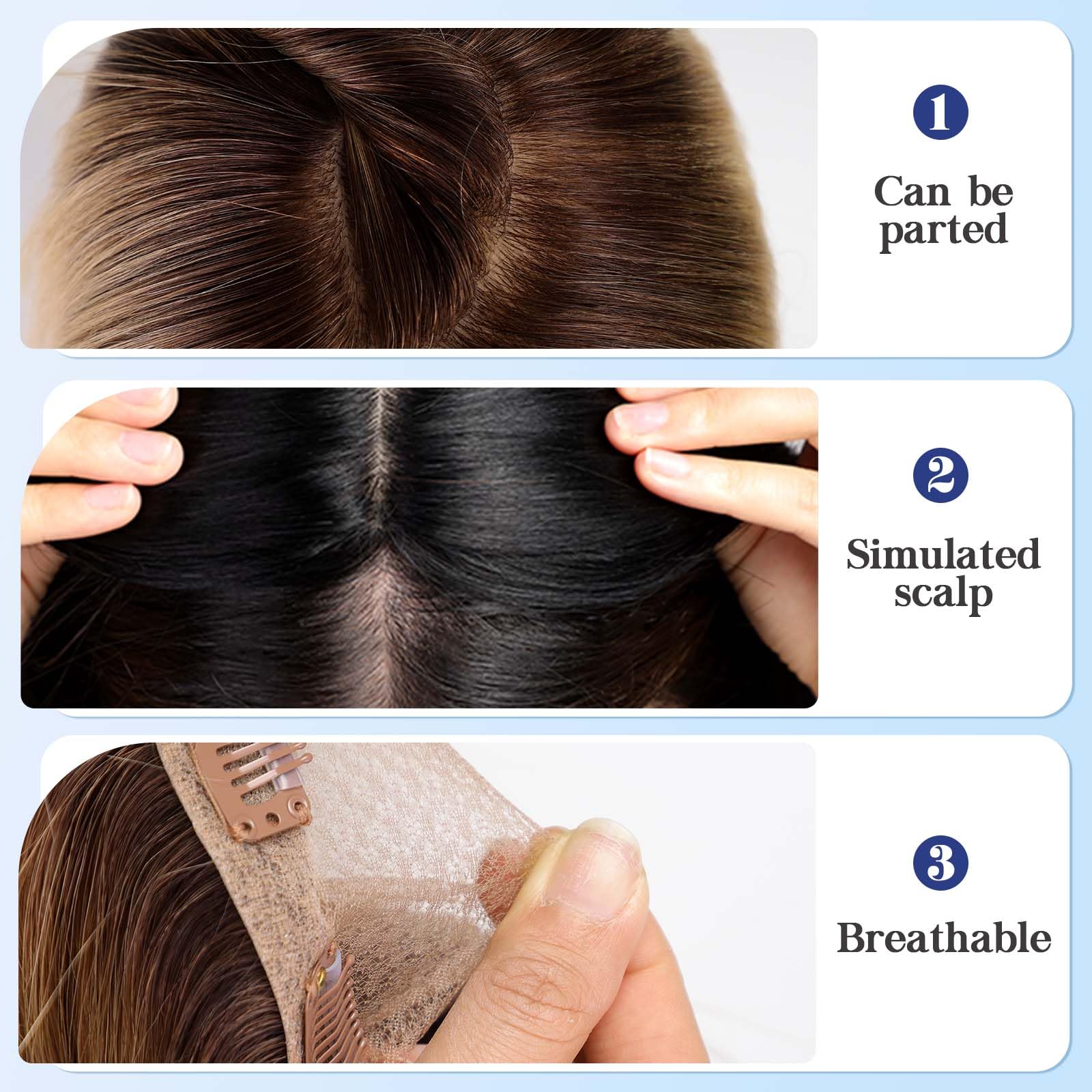 Haircube Hair Topper 5''*5.5'' Base Hair Toppers For Women Real Human Hair