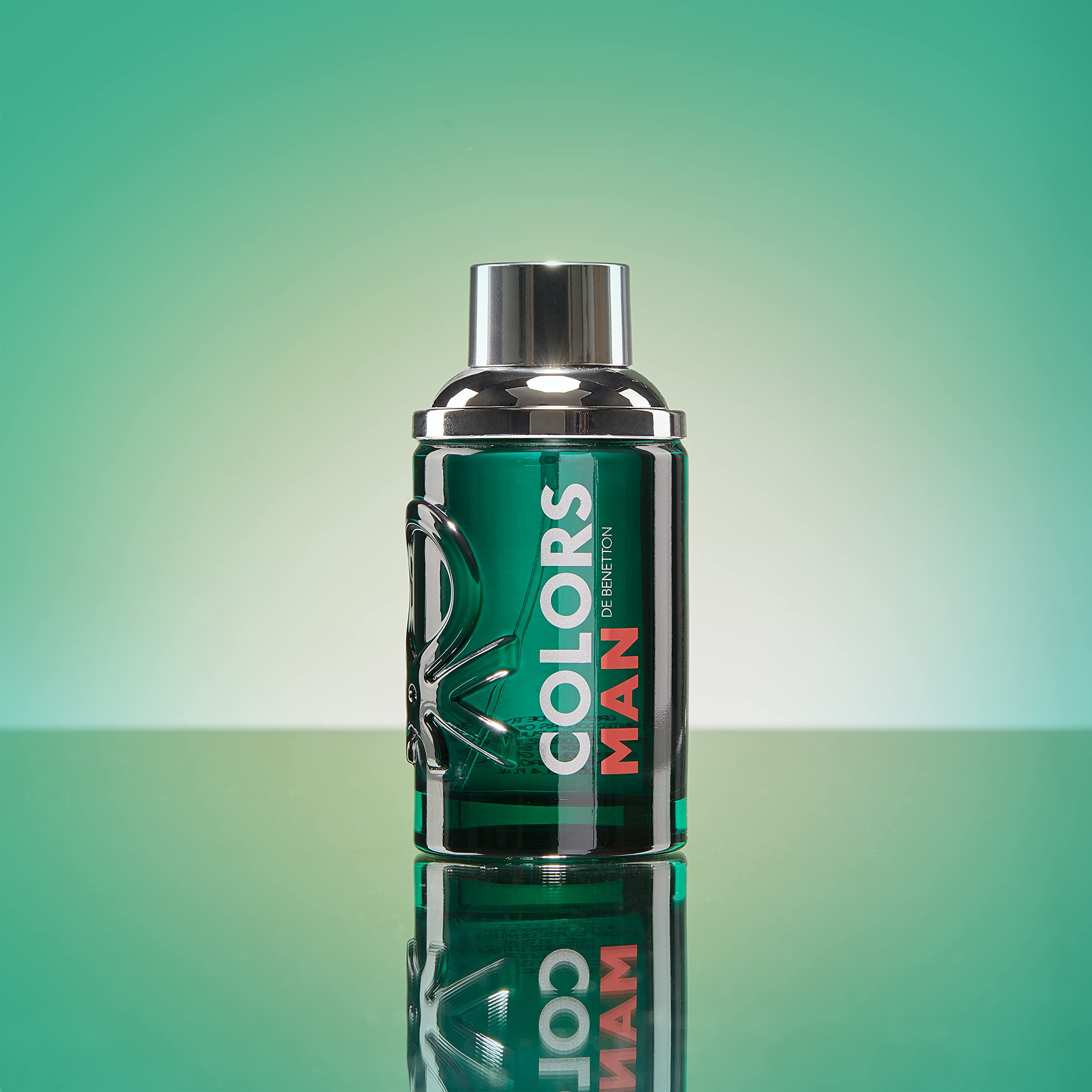Benetton Colors Man Green Eau De Toilette Spray 3.4 Oz