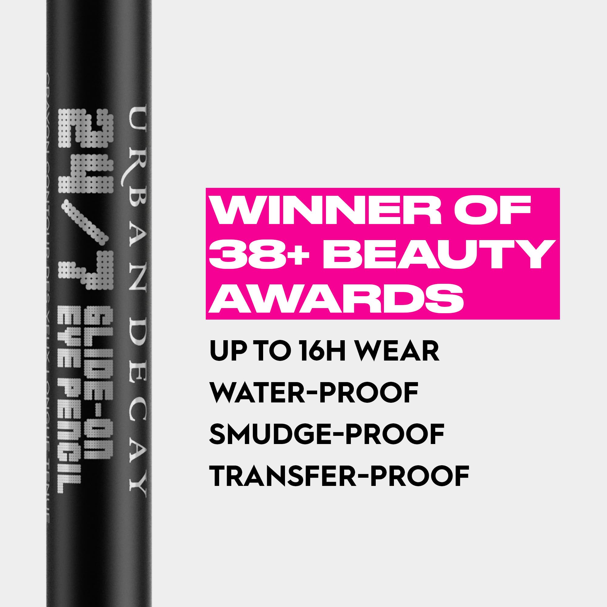 Urban Decay 247 Glide-On Waterproof Eyeliner Pencil - Long-Lasting - Perversion, Blackest-Black With Matte Finish