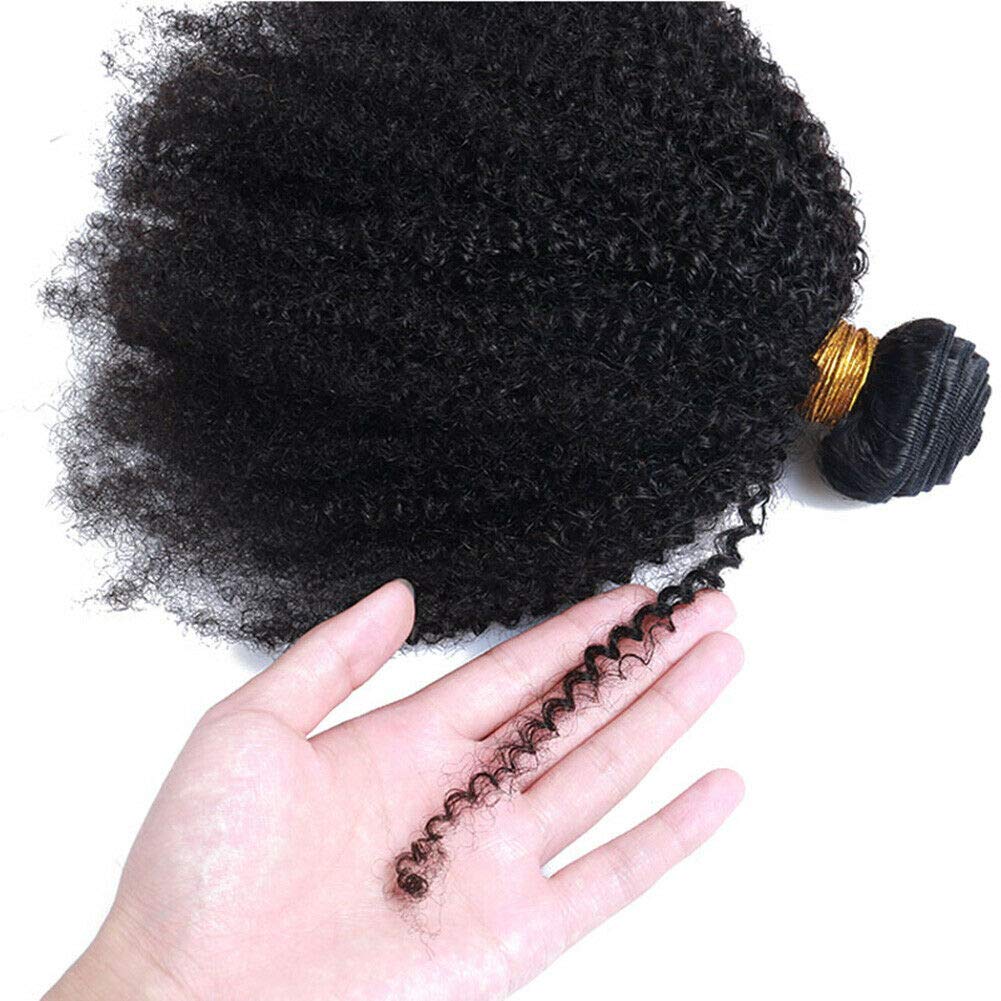 Mongolian Afro Kinky Curly Bundles Human Hair 4B 4C Afro Kinky Human Hair Bundles 8 10 12 Inch Curly Weave Bundles Unprocessed V