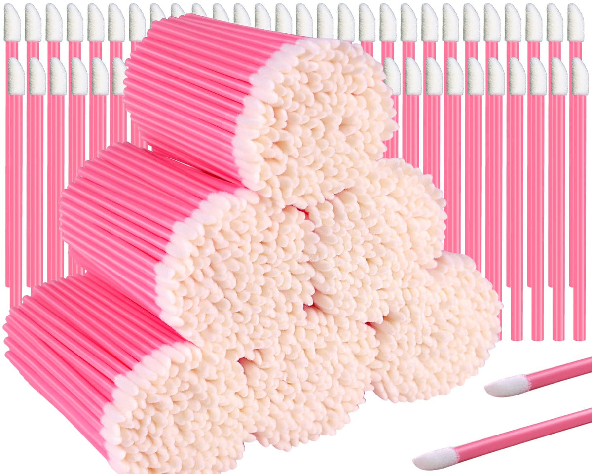 Teenitor 600 Pcs Lip Applicators Disposable Lip Brush, Lip Wands Applicators, Lipstick Applicators Disposable Doe Foot Applicato