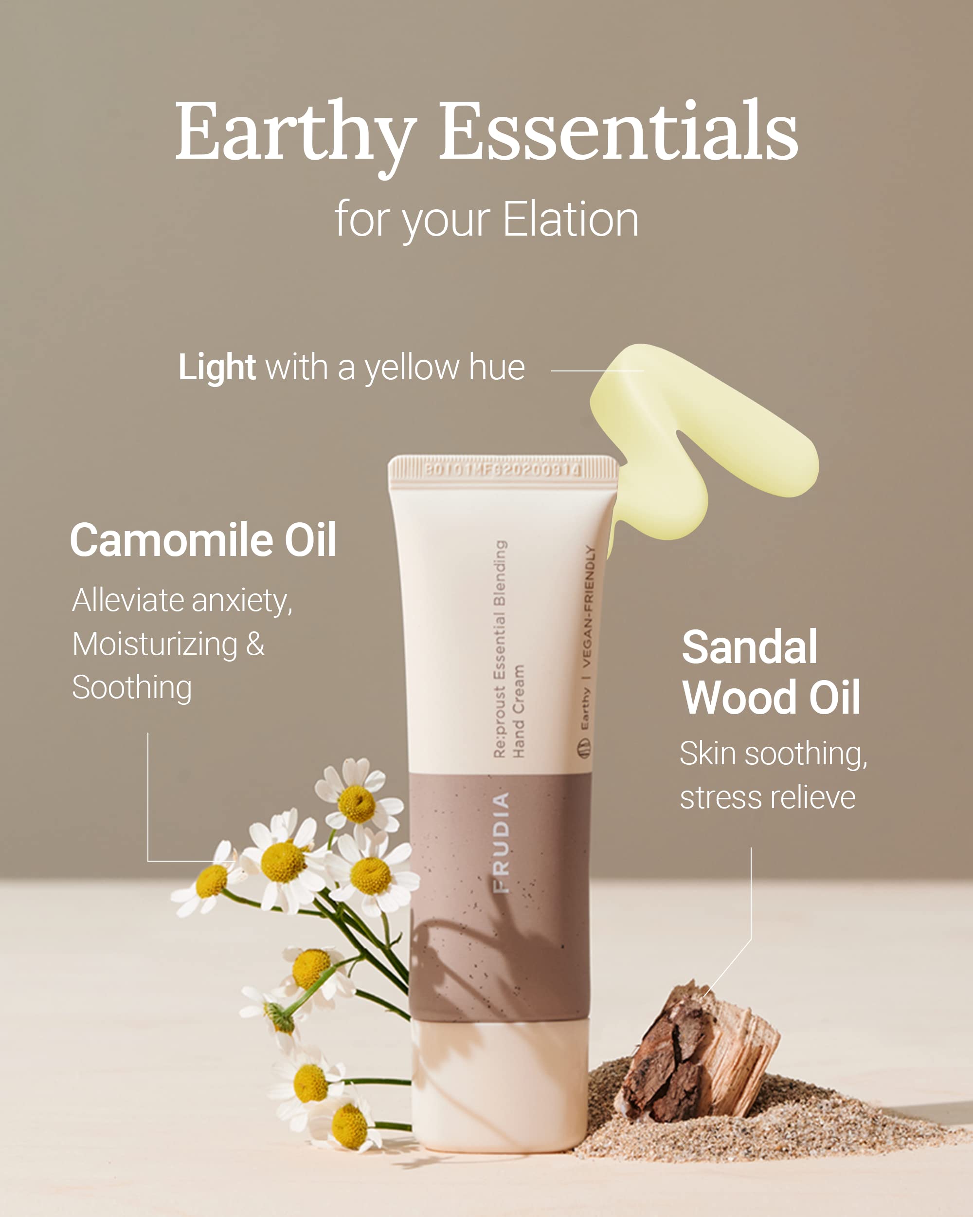 Welcos Frudia Re:Proust Essential Blending Hand Cream Earthy | Korean Skin Care & Beauty Products For Women & Men | Body Skin Ca