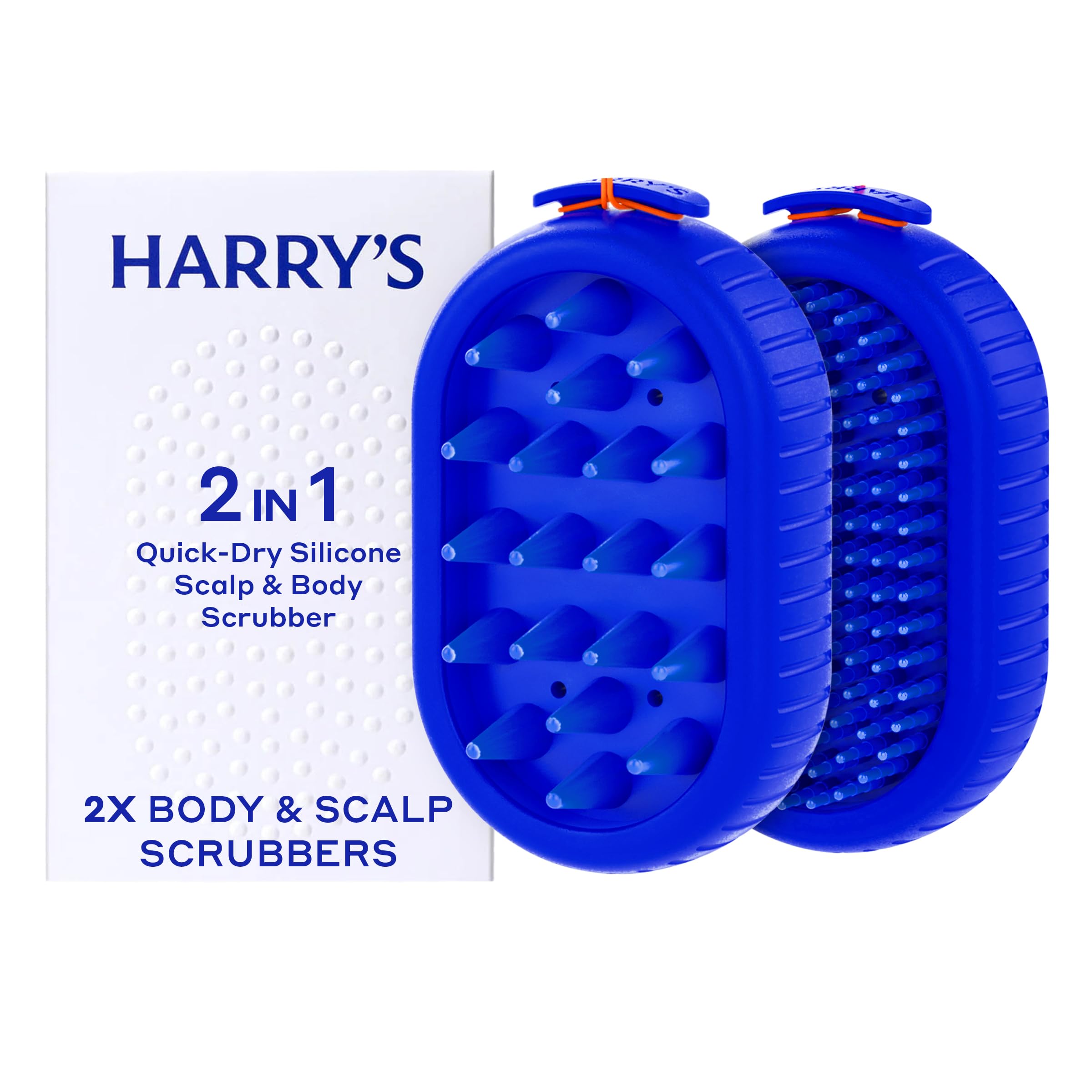 Harrys Scalp & Body Scrubber for Men  2 Count
