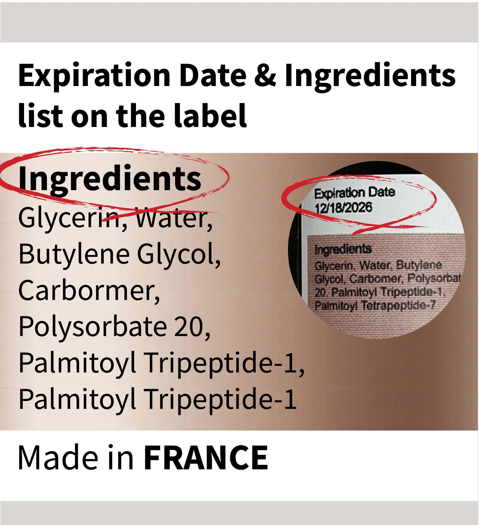 Versatile 100% Matrixyl 3000 Concentrate from Sederma, France - Add 1-2 Drops to Any Skincare Routine
