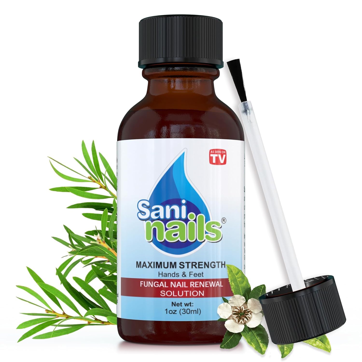 Troya Toenail Repair for Damaged Nails Sani Nails Brush-On Toenail Solution for Hydrating and Restoring (1 Pack)