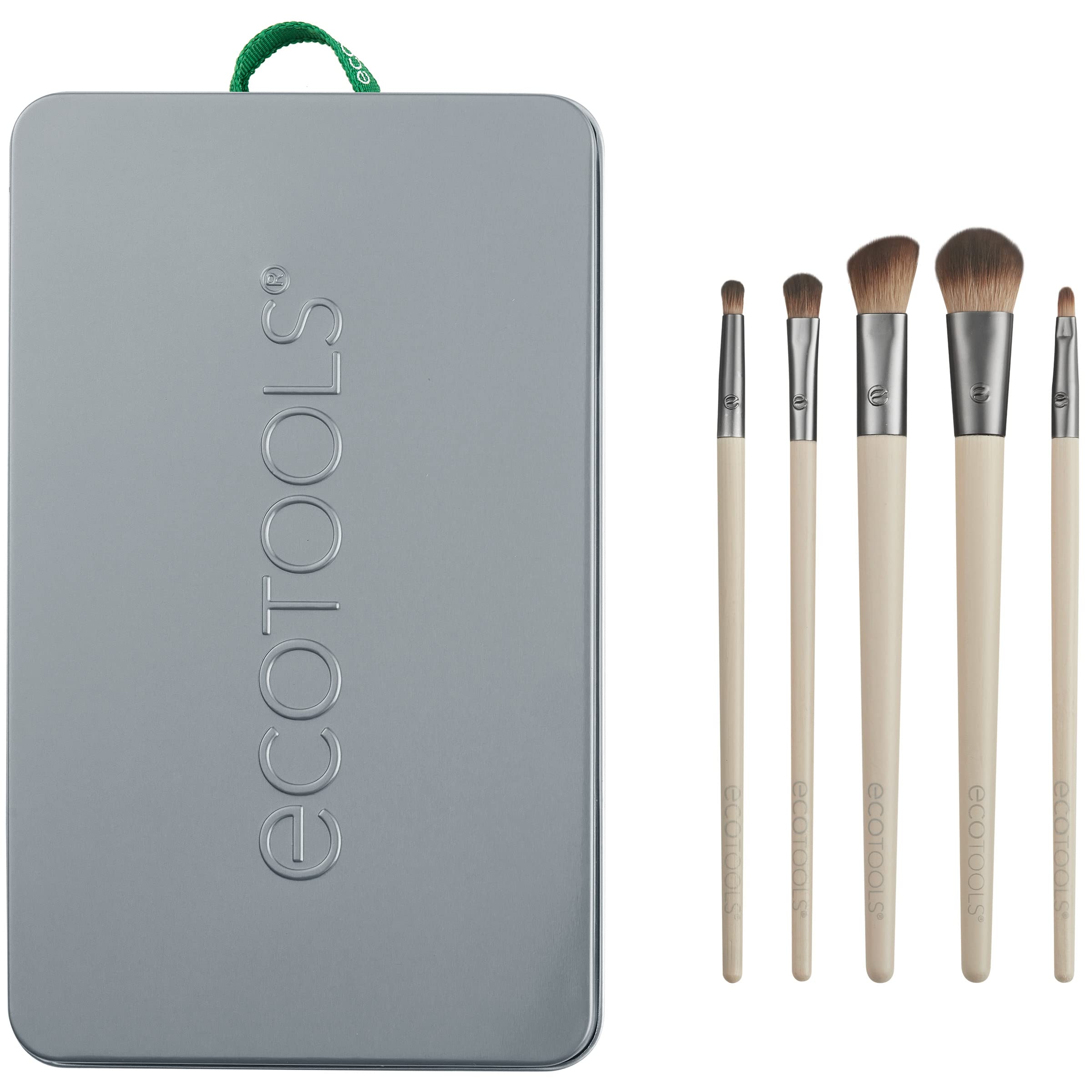 Ecotools Daily Defined Eye Makeup Brush Kit, Travel Friendly, Versatile Eye Makeup Looks, Convenient Makeup Tools On-The-Go, For