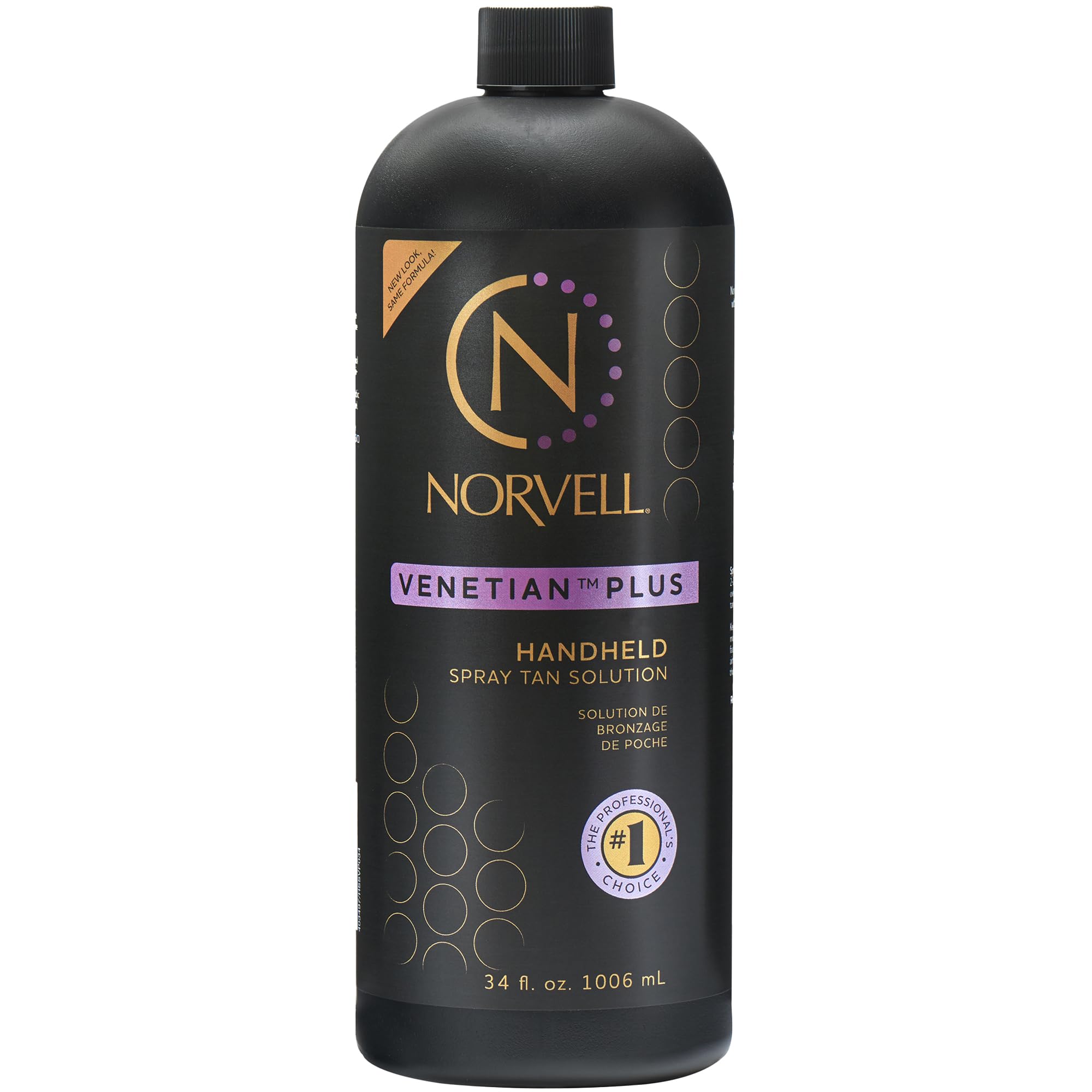 Norvell Premium Professional Sunless Tanning Spray Tan Solution - Venetian Plus, 1 Liter