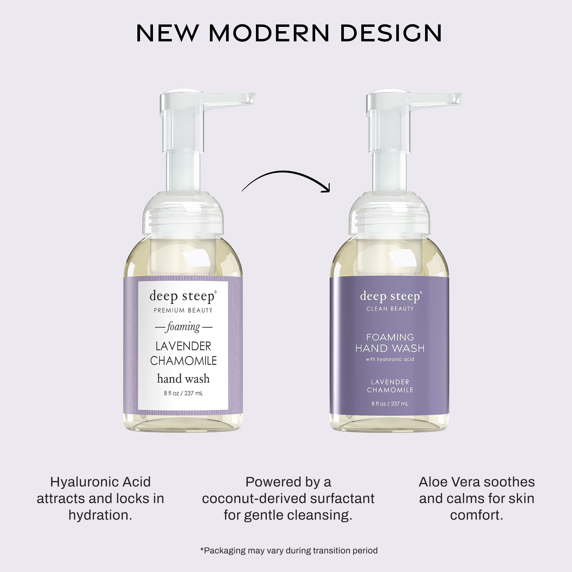 Deep Steep Foaming Handwash, Lavender Chamomile, 8 Ounces