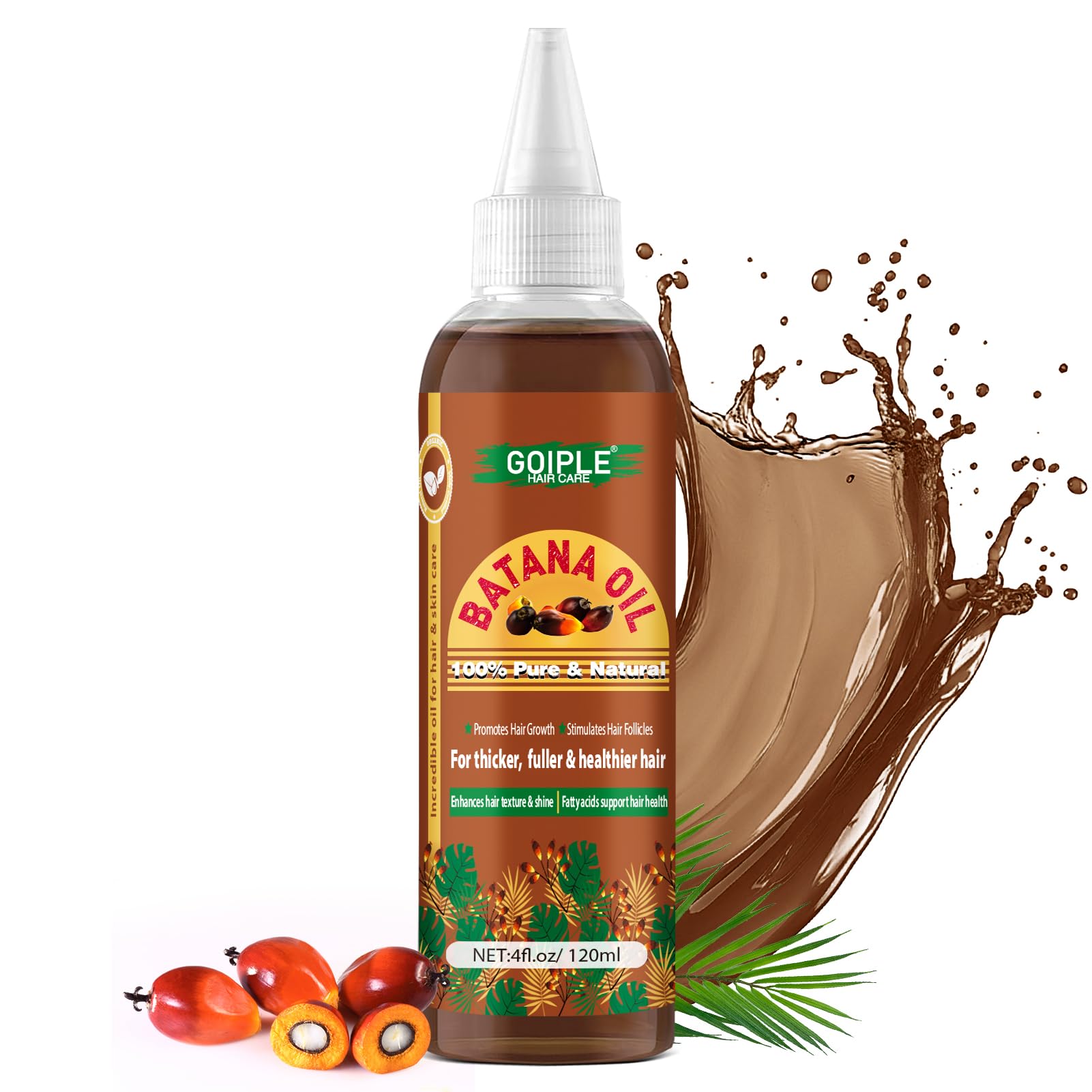 100% Pure Batana Oil for Hair Growth Organic Hair Growth Oil Hair oil Natural Raw Batana Oil for Hair Growth & Thicker & Stronge