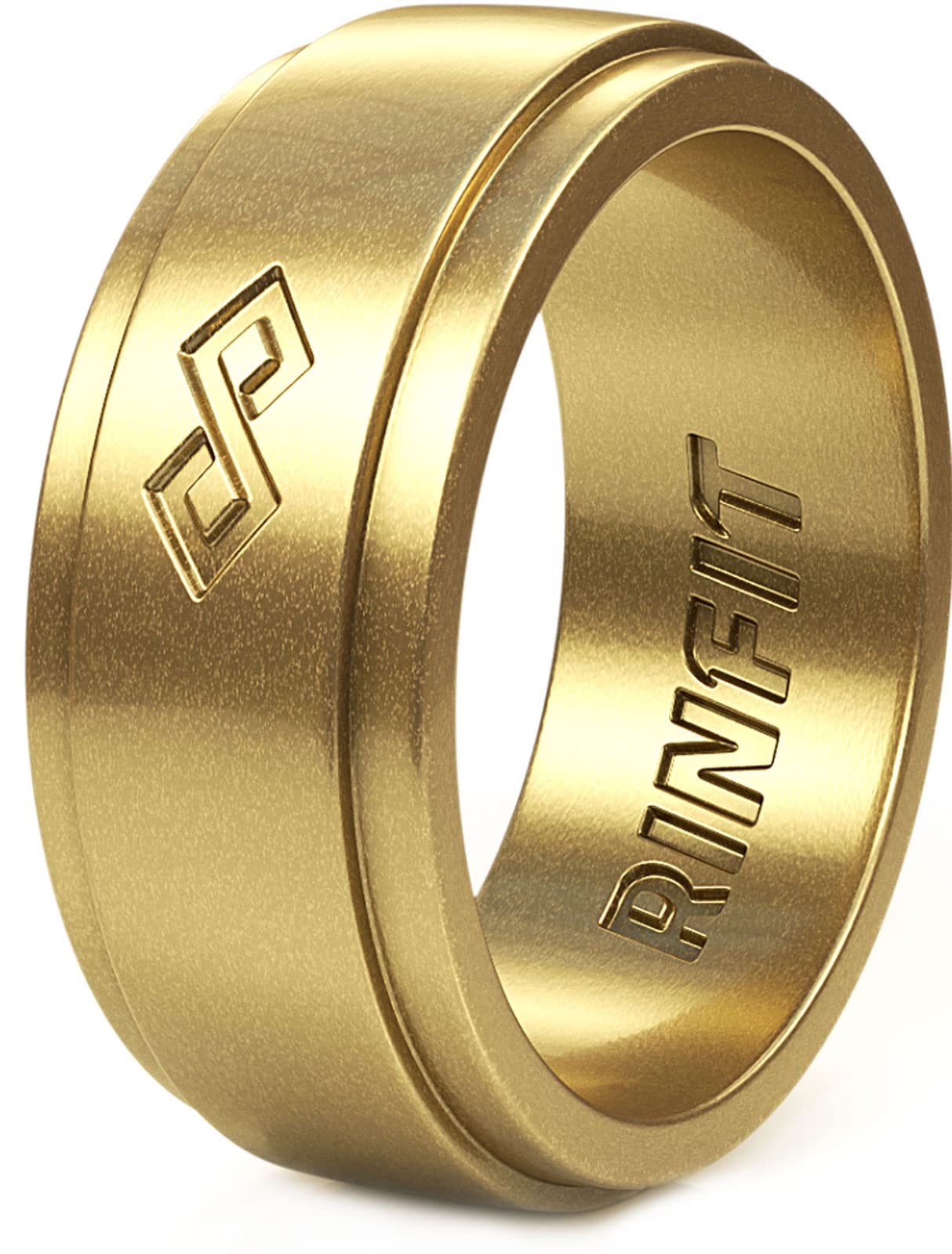 Rinfit Silicone Wedding Band for Men, Infinity - Pack Q, Size 14
