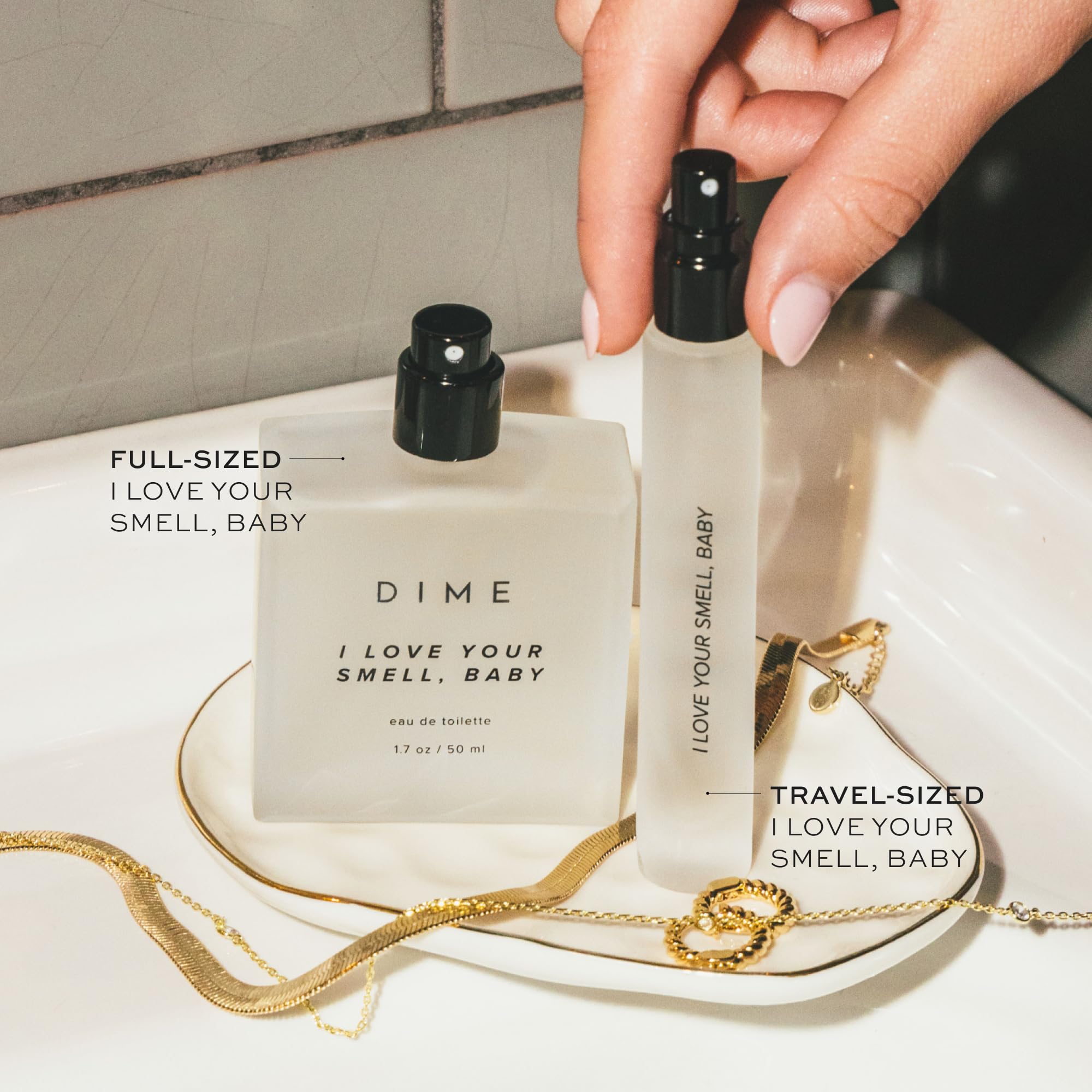 Dime Beauty Perfume I Love Your Smell, Baby, 0.34 Oz / 10 Ml - Sweet Floral Scent, Hypoallergenic, Clean Perfume, Eau De Toilett