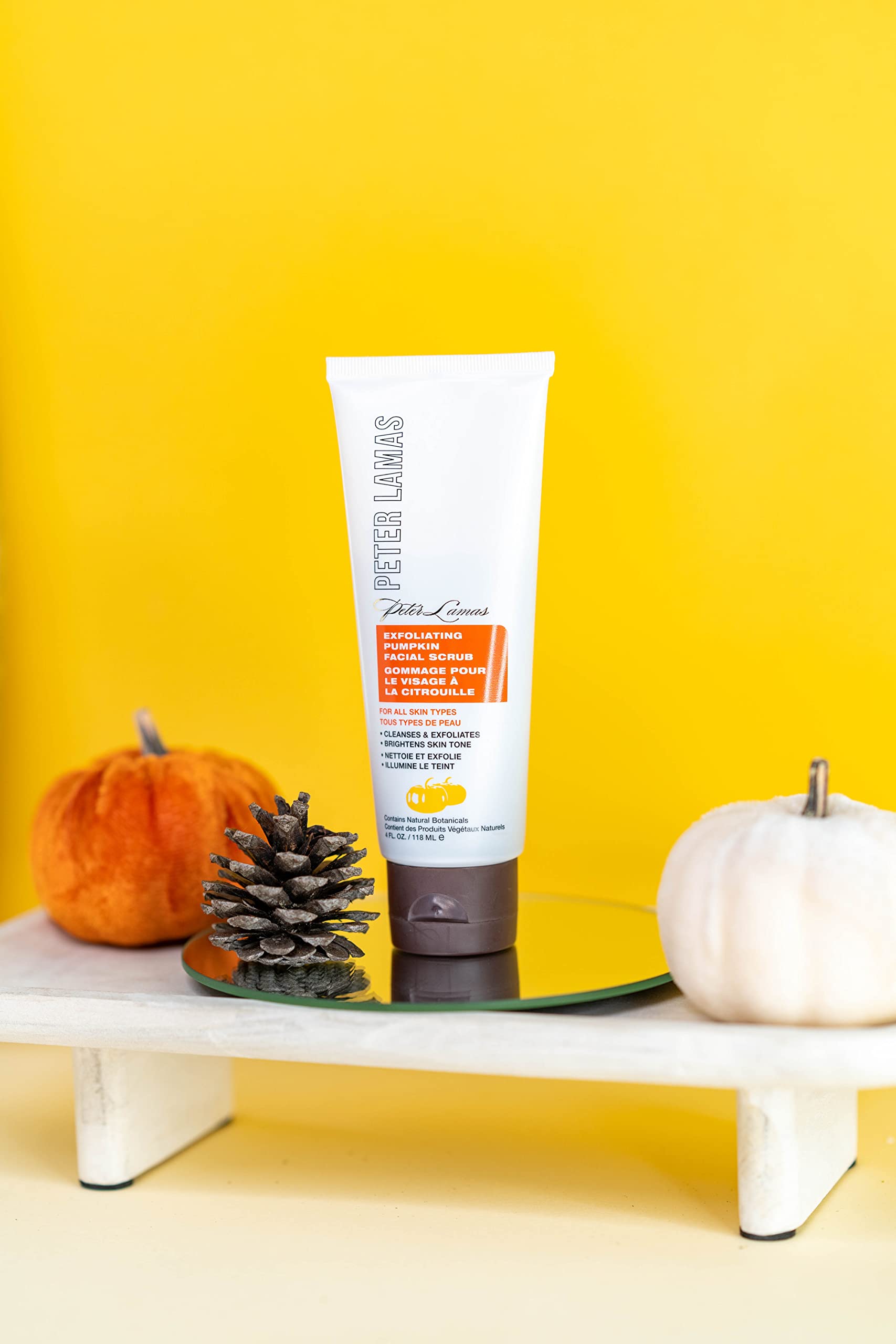 Peter Lamas Naturals Exfoliating Facial Scrub For Sensitive Skin | Pumpkin Enzymes And Apricot Grains Face Wash Cleanser | Clean