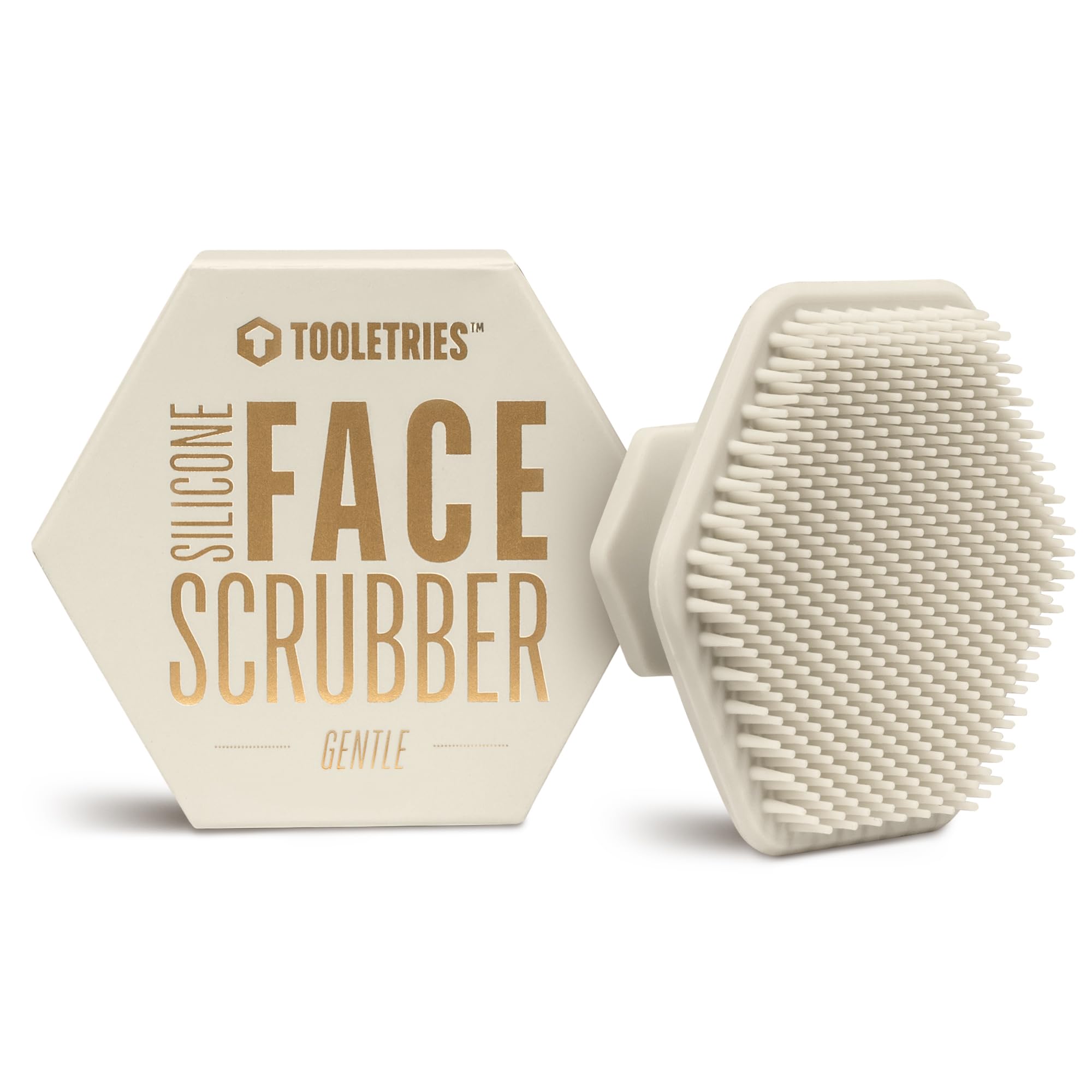 TOOLETRIES Silicone Face Scrubber, Facial Cleansing Brush  Sand