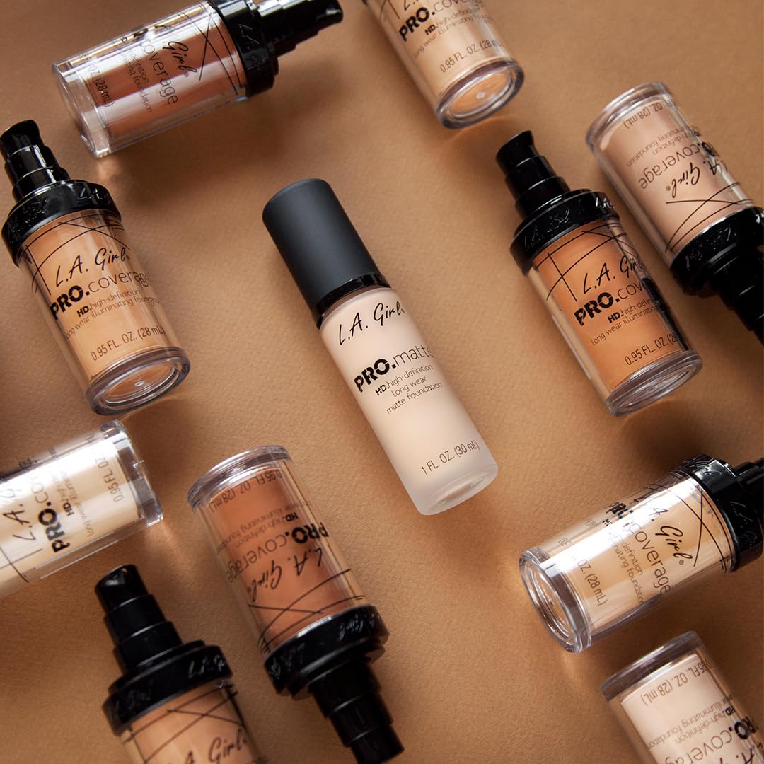 L.A. Girl Pro Coverage Liquid Foundation, Natural, 0.95 Fl Oz (Pack Of 1)