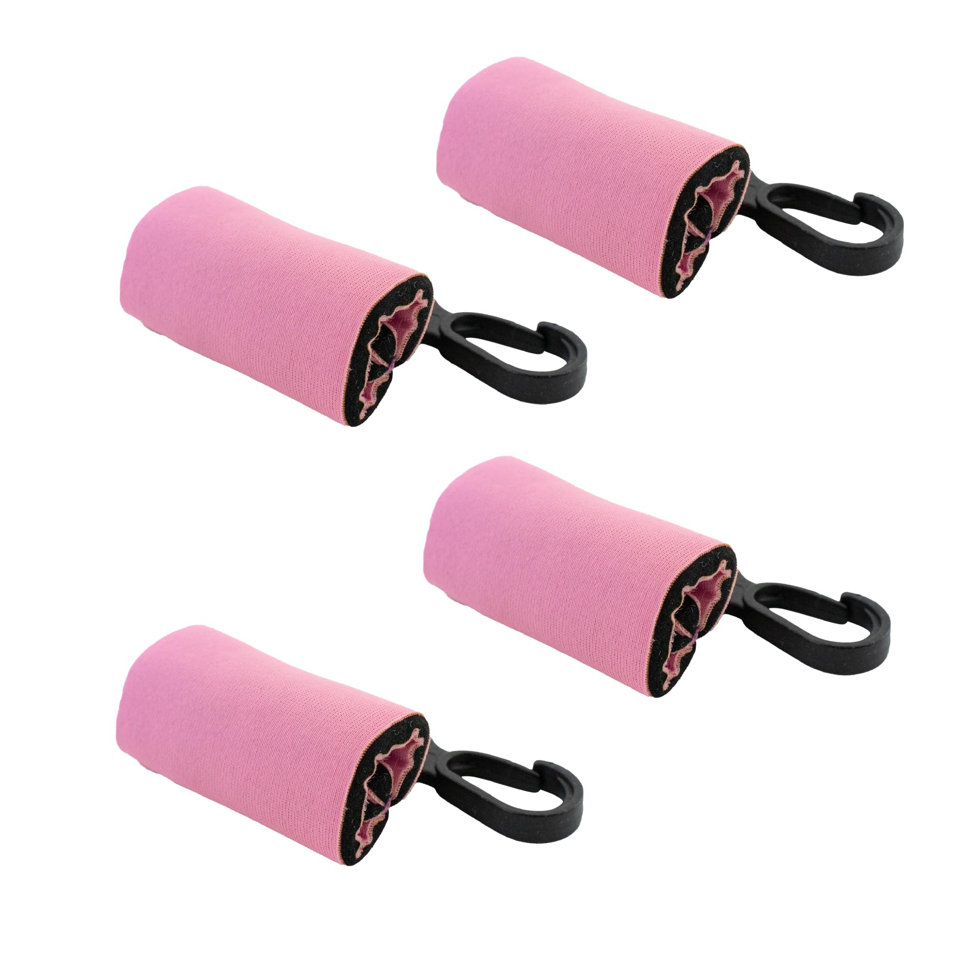 Birdz 4 ClipOn Neoprene Pink Sleeve Lip Balm Holsters Lipstick Holder Key Chain