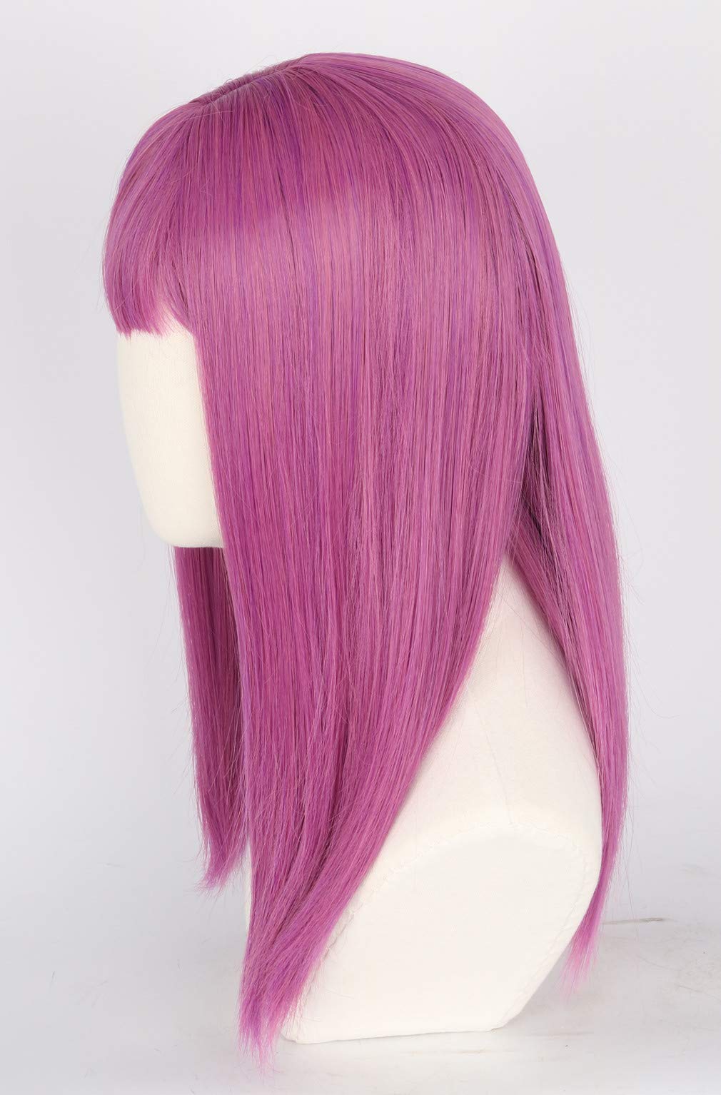 Topcosplay Kids Girls Wig Purple Long Straight Cosplay Wig Halloween Costumes Wigs