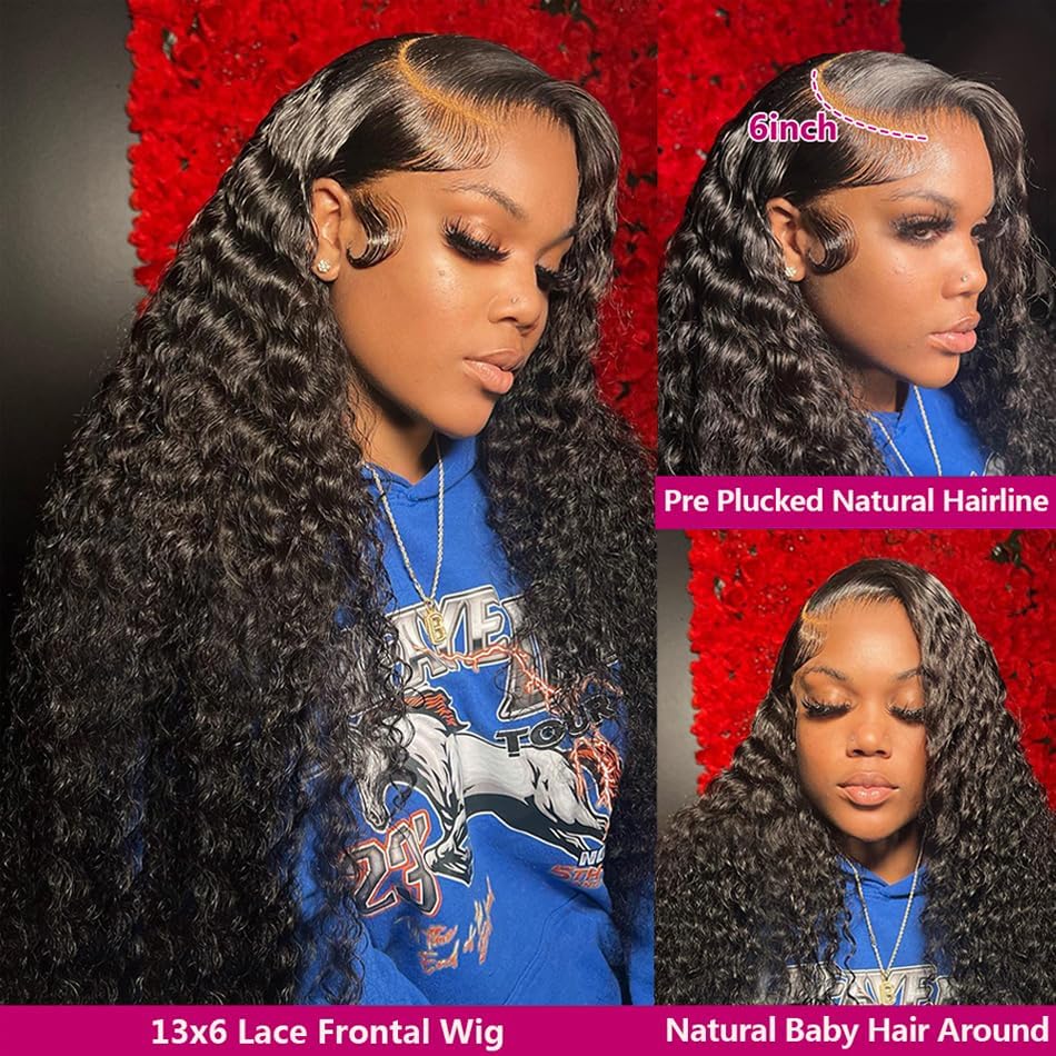 200% Density 32-Inch Longer Length Wig Highlight Lace Front Wigs Human Hair Pre Plucked 13X4 Fb/27 Ombre Body Wave Lace Front Wi