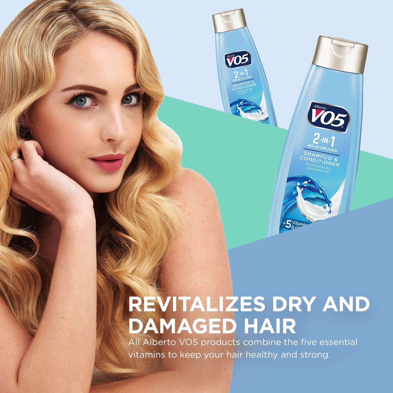 Vo5 2-In-1 Moisturizing Shampoo And Conditioner Pack Of 4