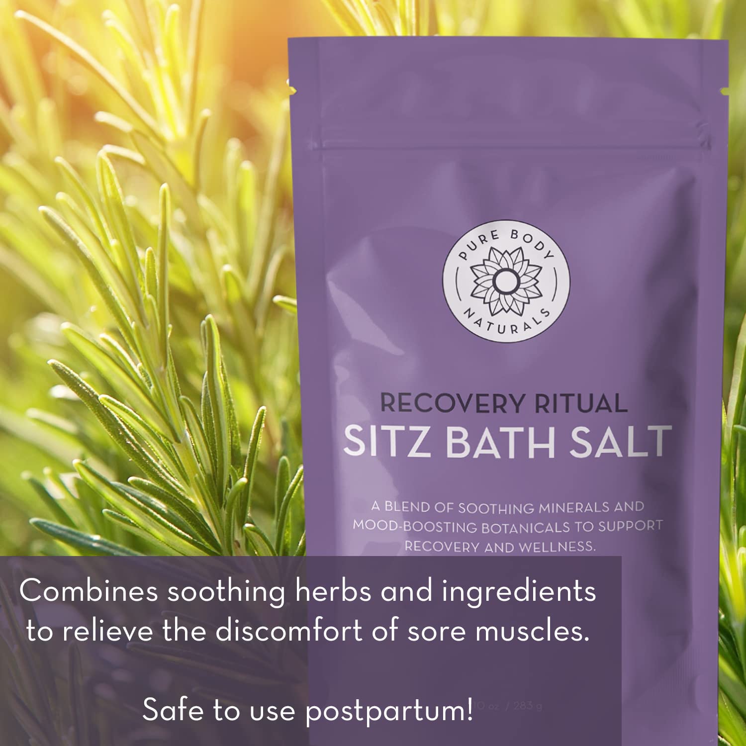 Sitz Bath Salt - Postpartum Care And Hemorrhoid Treatment - Natural Soak For Self Care And Hemmoroid Treatment - Post Partum Ess
