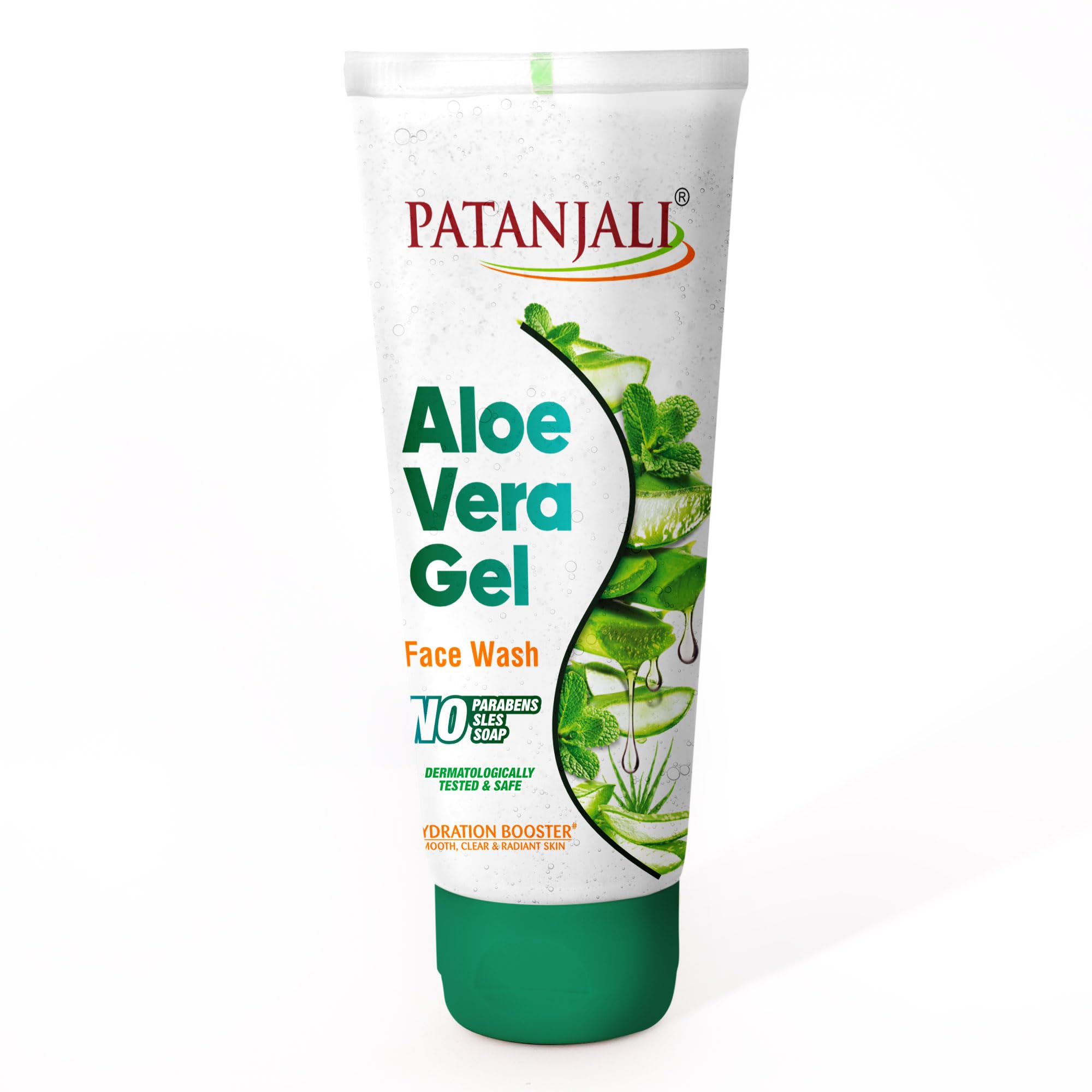 Patanjali Aloe Vera Gel Face Wash 60Ml, Mild Foaming, Hydrating & AcnePreventing Formula For All Skin Types