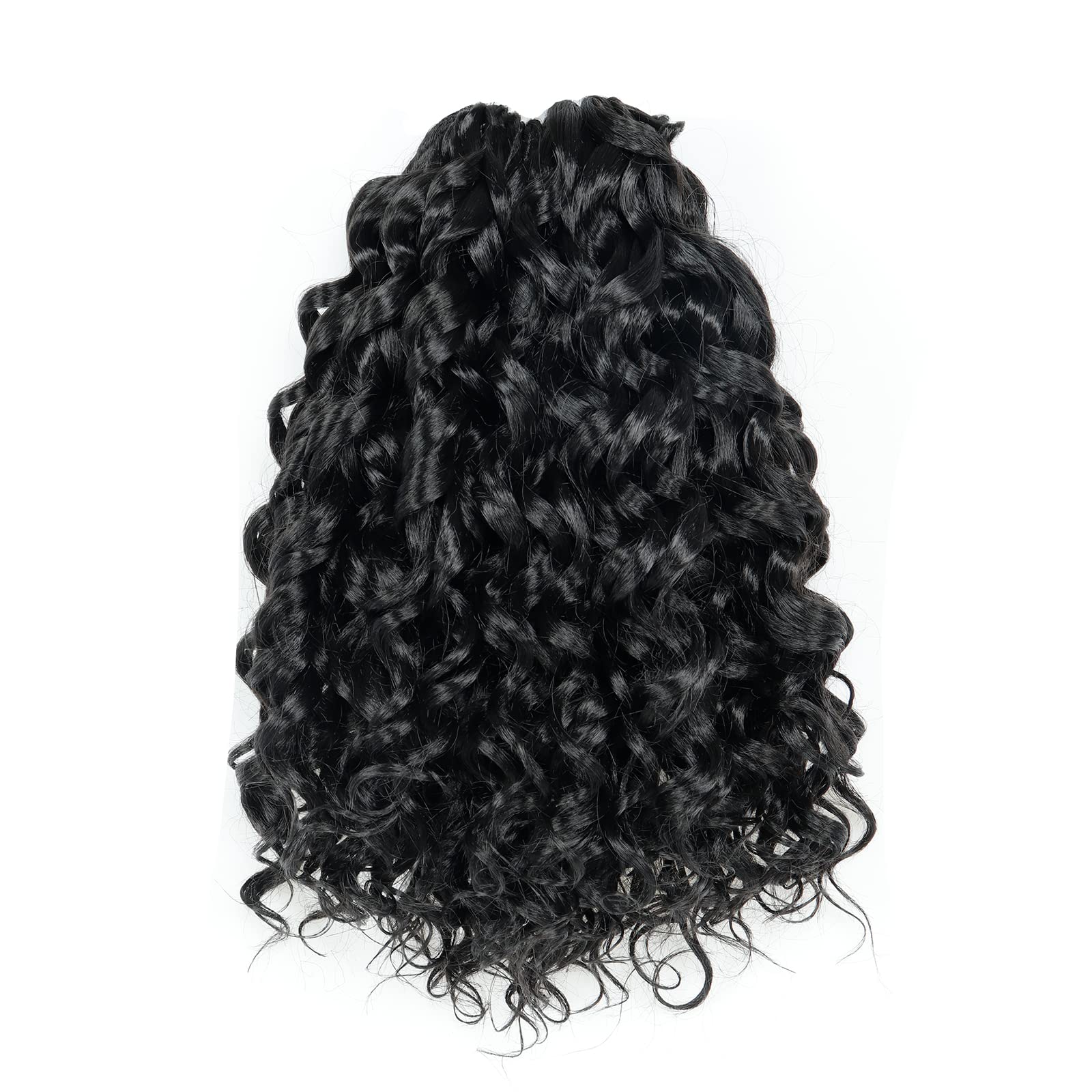 Toyotress Beach Curl Crochet Hair - 10 Inch 8 Packs Dark Brown Ocean Wave Crochet Hair, Short Curly Water Wave Deep Twist Wavy B