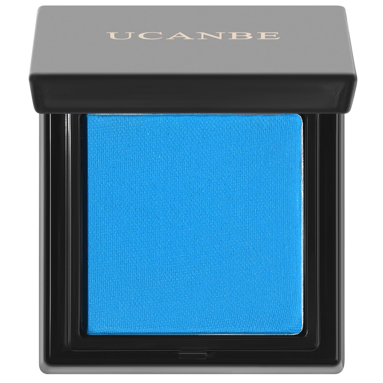 Ucanbe Blue Single Eyeshadow Palette, Highly Pigmented Matte Eye Shadow Powder, Professional Long-Lasting Waterproof Makeup Pale