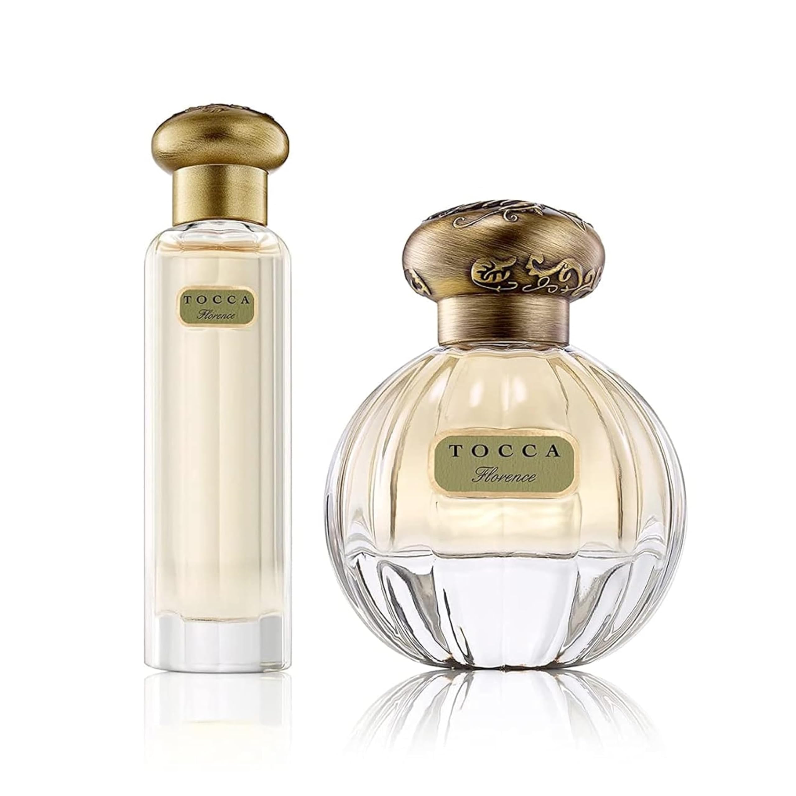 Tocca Eau De Parfum Set For Women, Florence (20Ml + 50Ml) - Classic Floral, Bergamot, Pear, Gardenia, Hand-Finished Bottle