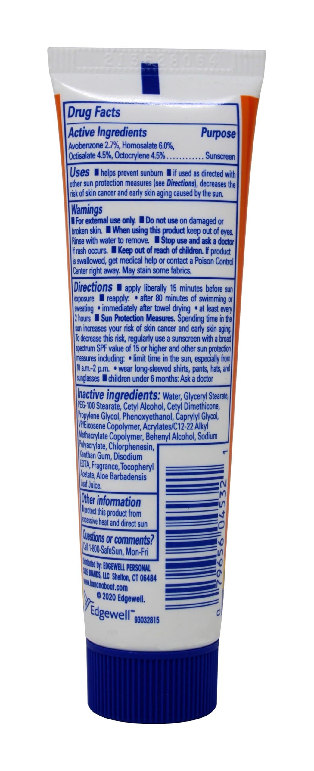 Banana Boat Sport Performance Sunscreen Lotion 30 Spf 1 Oz (Pack Of 3)