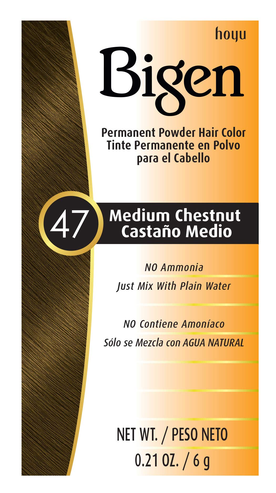 #47 Medium Chestnut Bigen Permanent Powder - 3 Pack