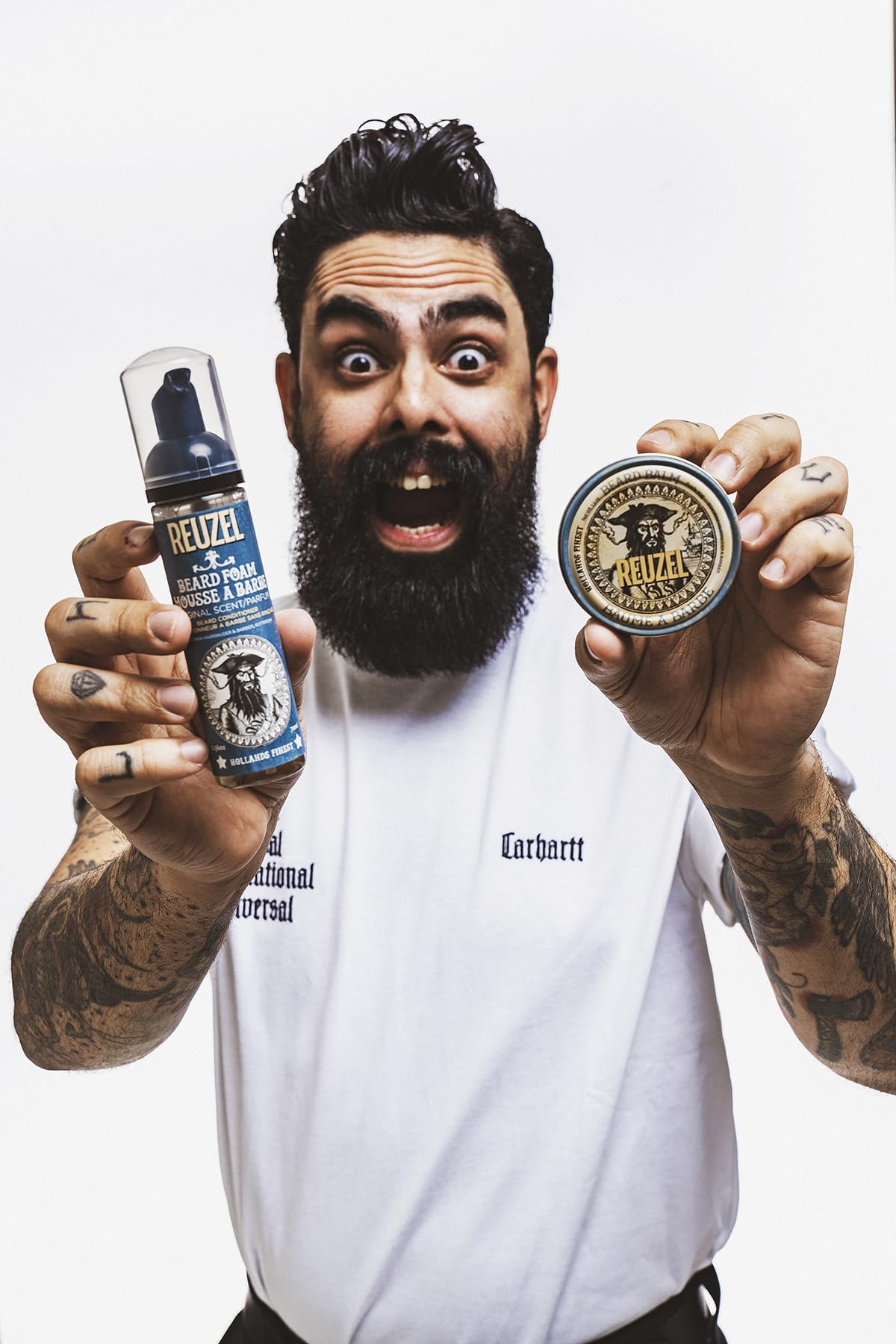 Reuzel Beard Foam, Reduces Beardruff And Itchy Skin, 2.36 Oz