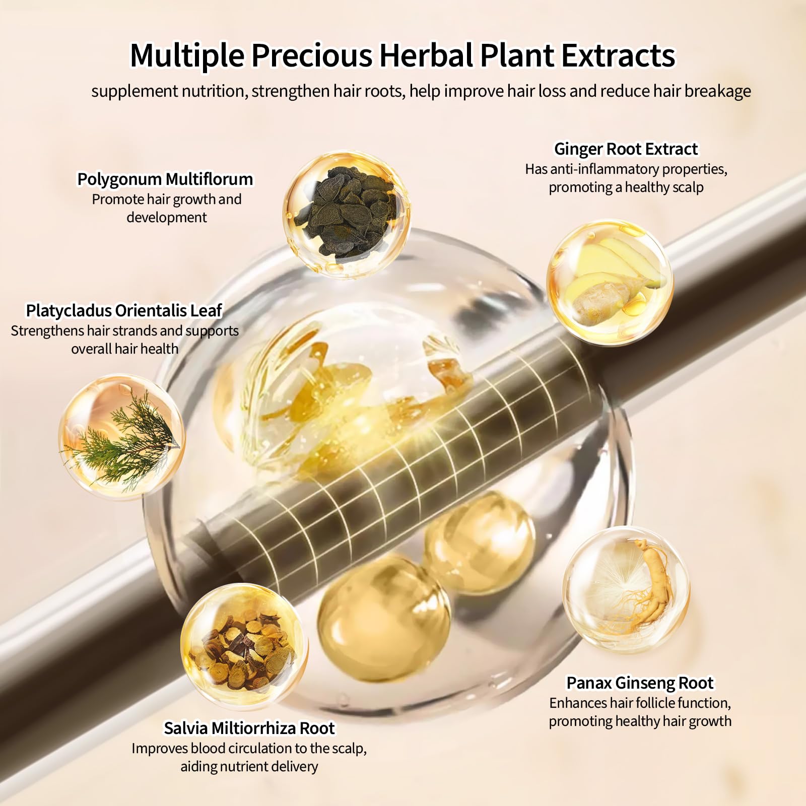 Neutriherbs Hair Growth Serum For Women and Men,Hair Serum With Biotin and Peptides,for Hair Loss,Thinning Hair,Get Thicker, Ful